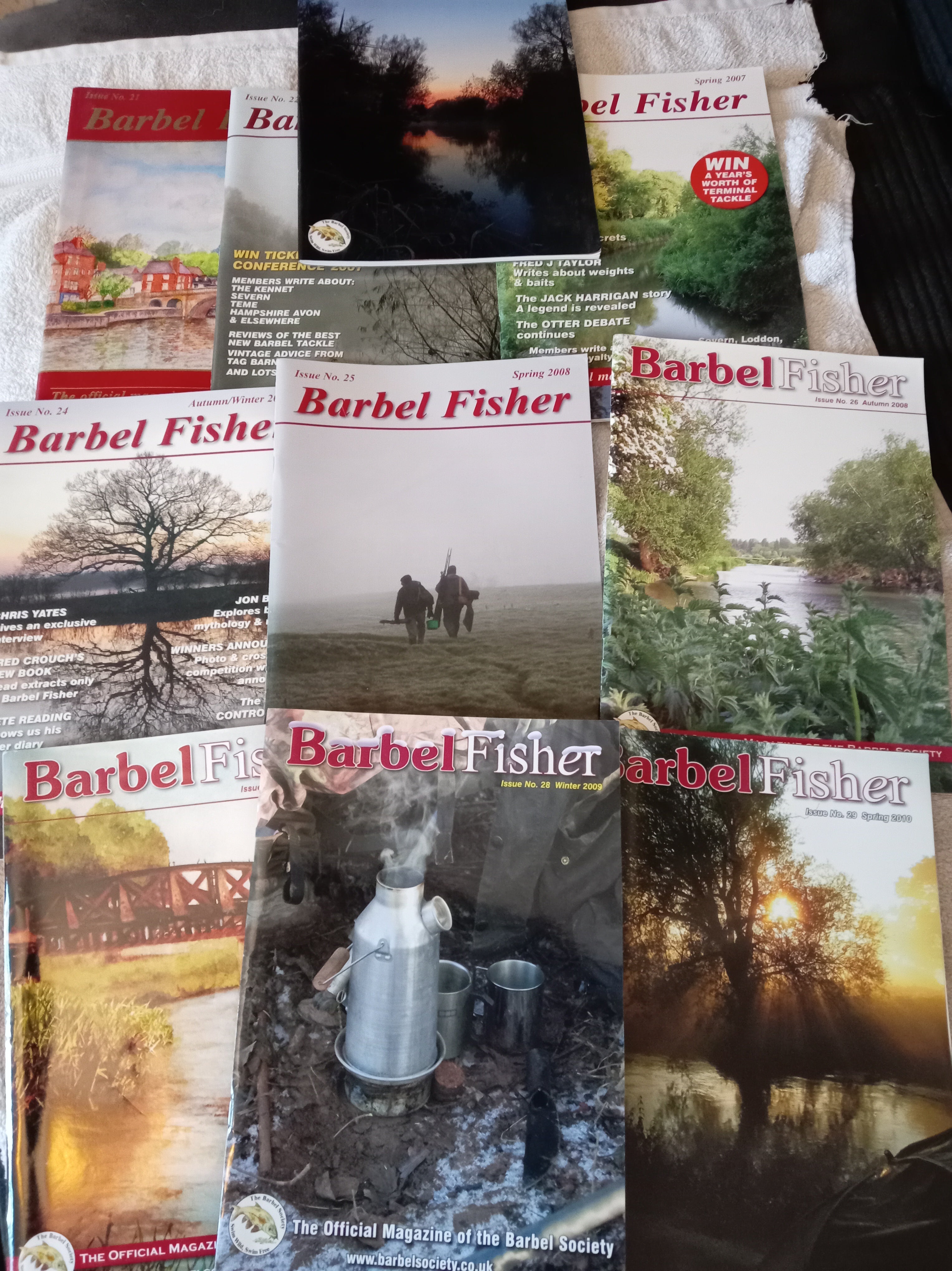 Barbel Fisher Magazine Issues 21-30 - Full Set 10 Issues - 2006-2010 - Great Condition