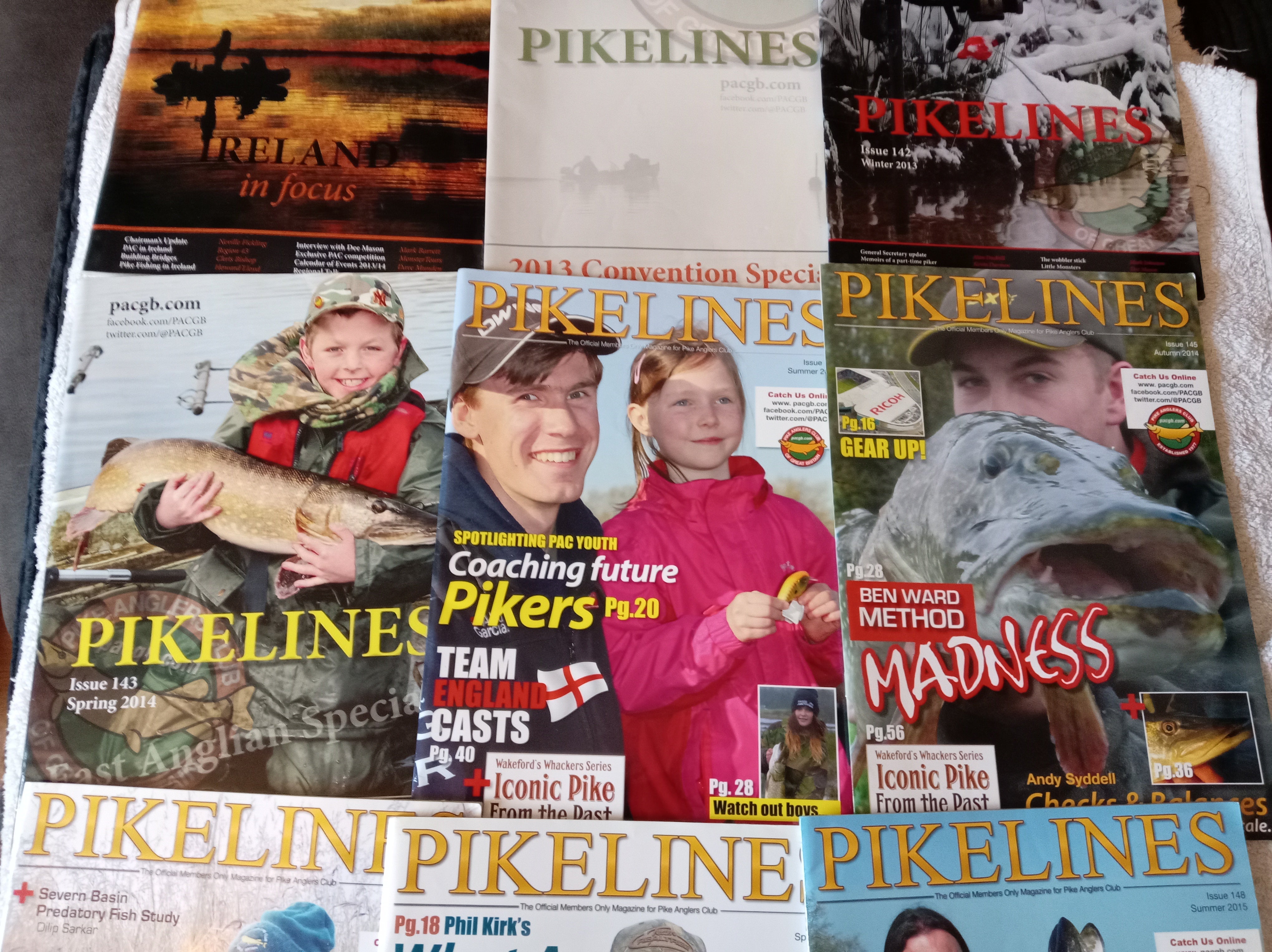 PikeLines Magazine Issues 140-149 - PAC GB Official Journal - 10 Issue Collection