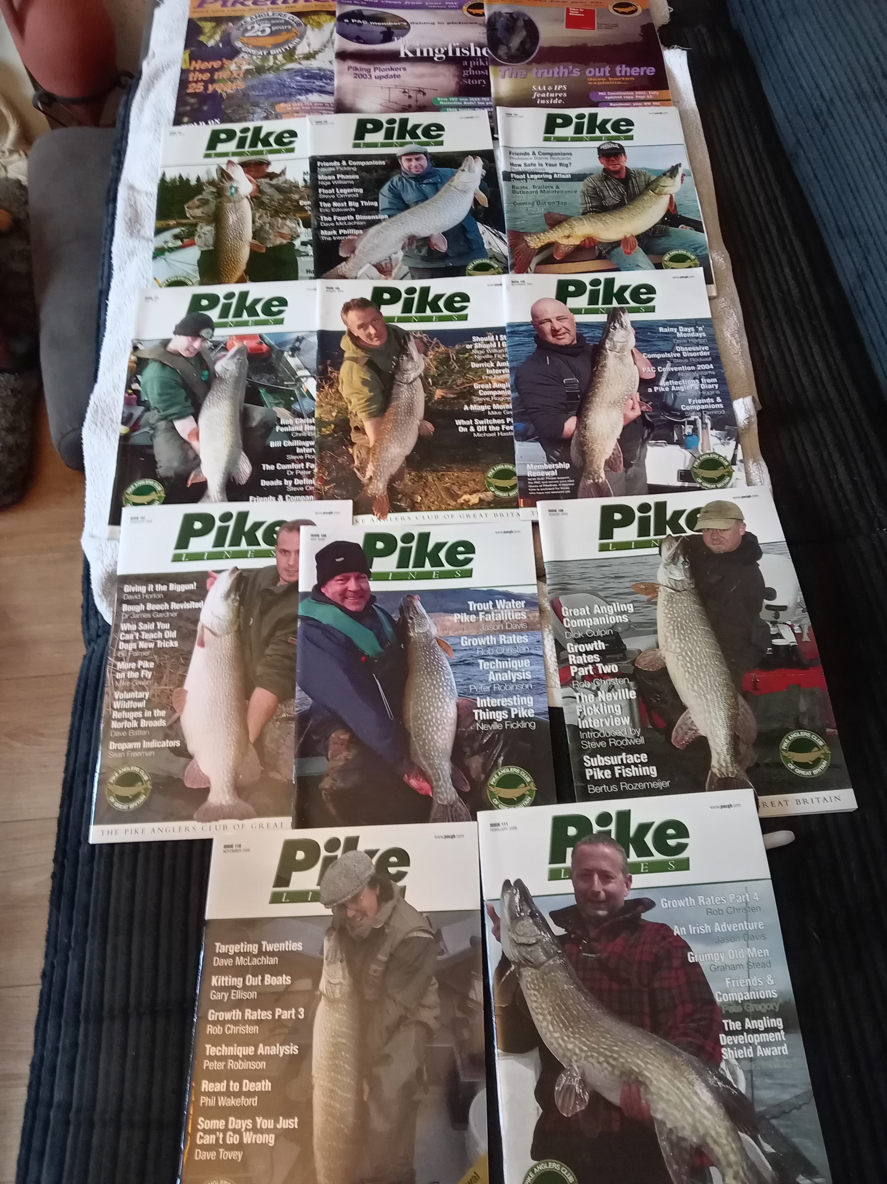 PikeLines Magazine Issues 99-111 - PAC GB Official Journal - 14 Issue Collection