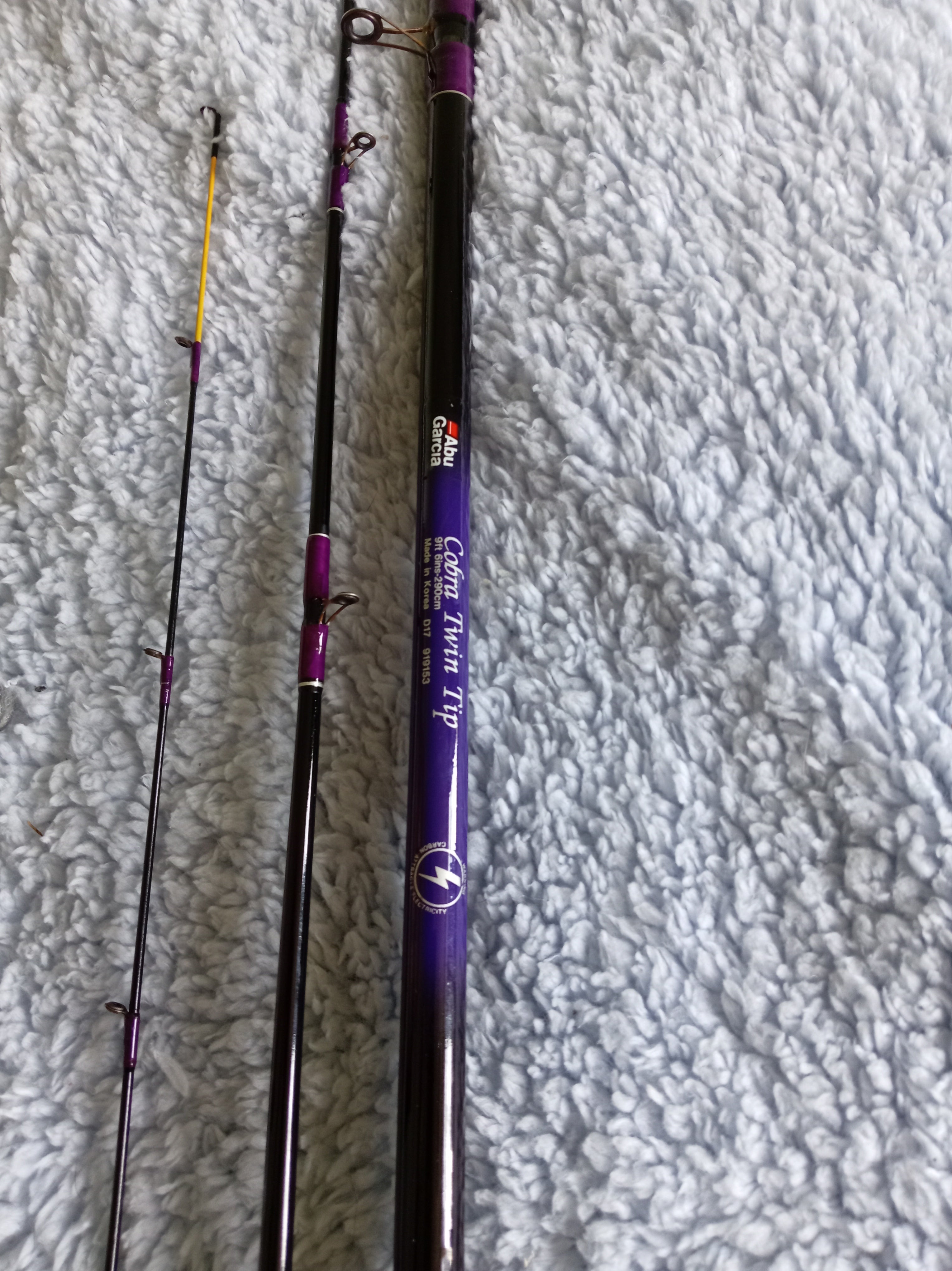 Abu Garcia Cobra 9’6” Twin Tip Ledger / Quiver / Feeder Rod - Superb Condition