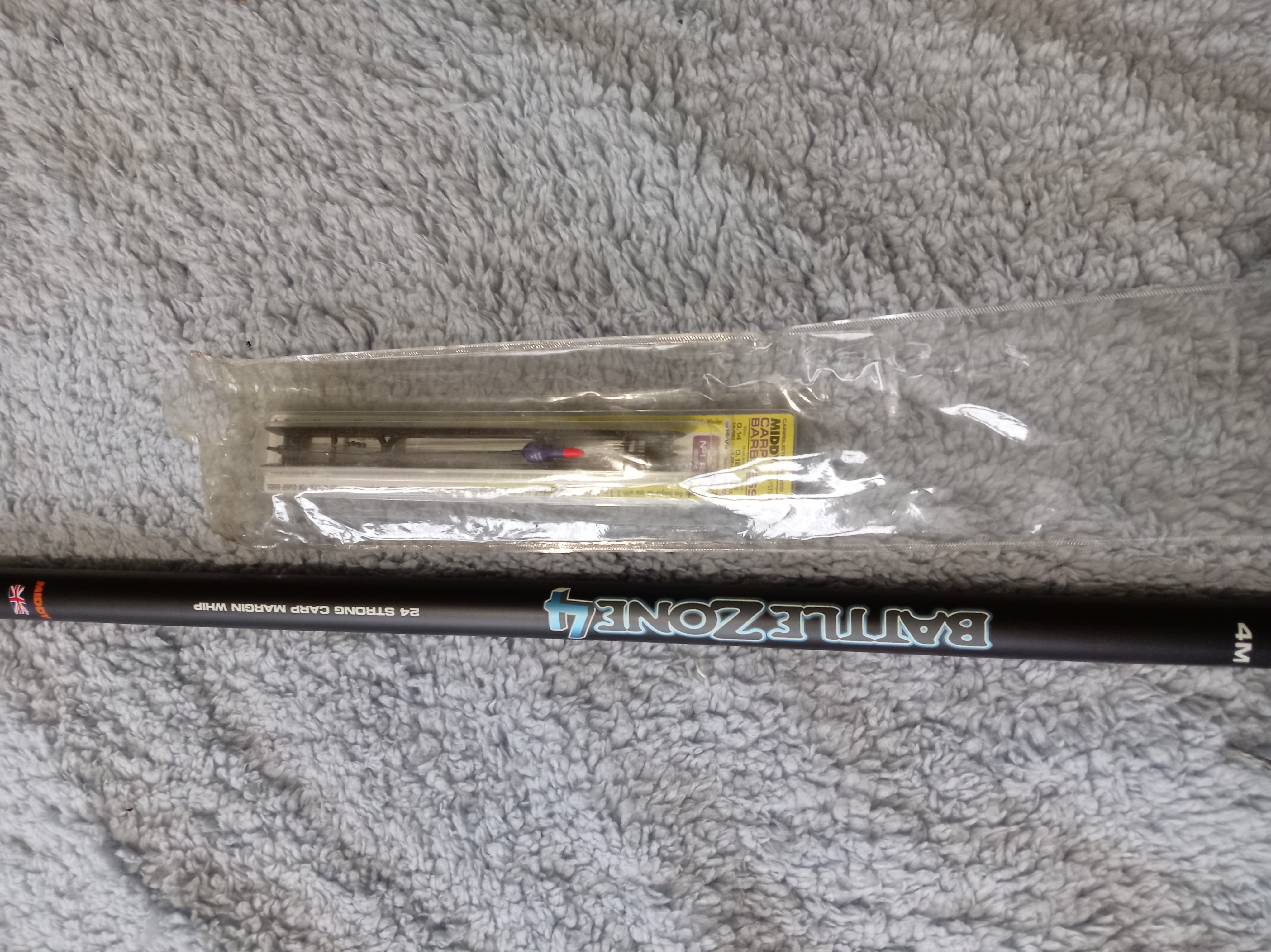 Middy BattleZone 4m Carp Margin Whip - Elasticated + Pole Rig - Ready to Fish