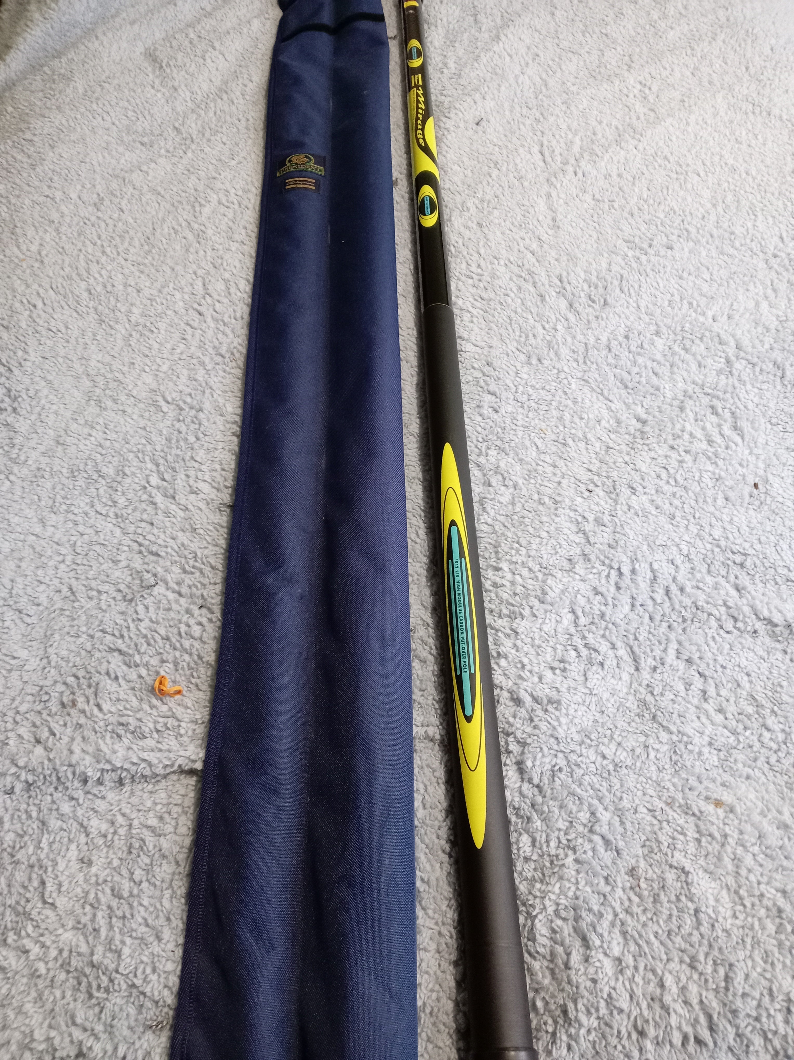 Shakespeare President 10.5m Pole - UNUSED - Inc 2 Spare Power Top Kits - Carbon