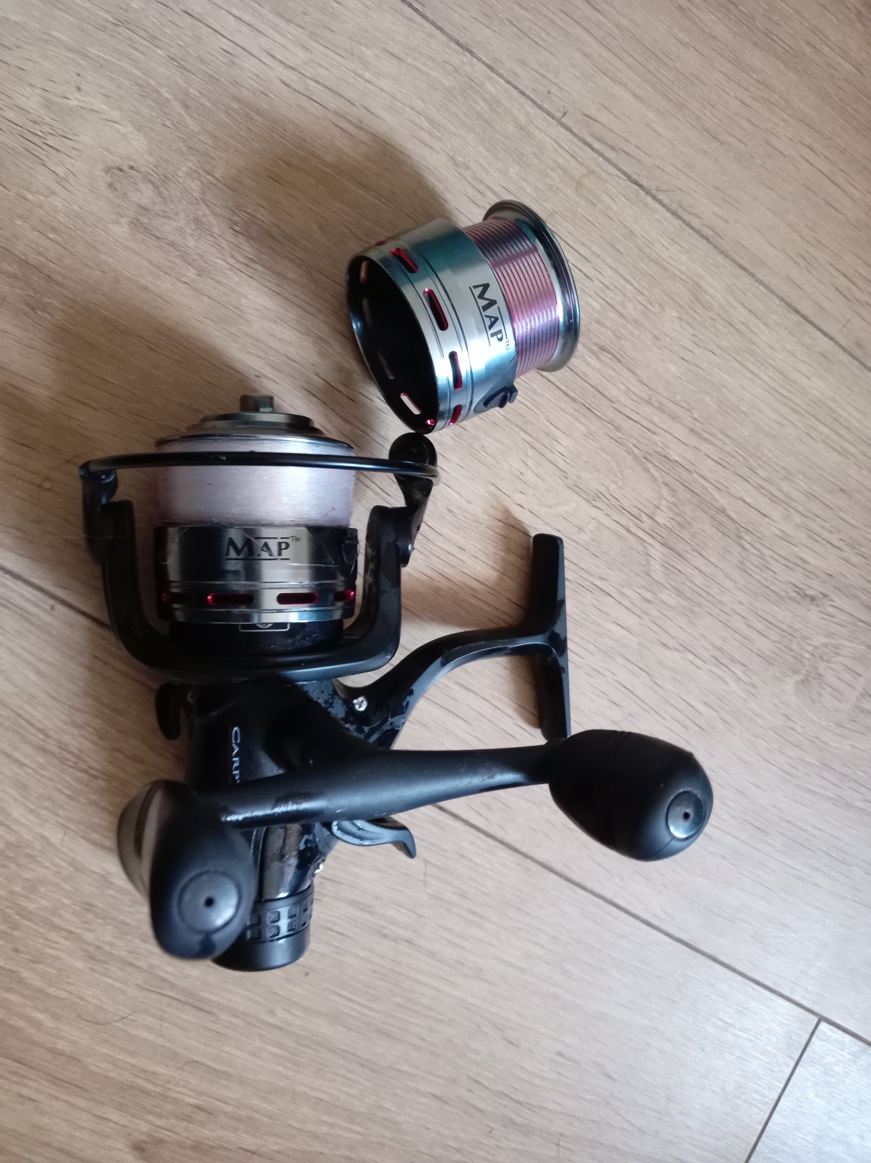 MAP Carptek ACS 4000 FS Reel - Carp Barbel Specimen Runner Reel + Spare Spool