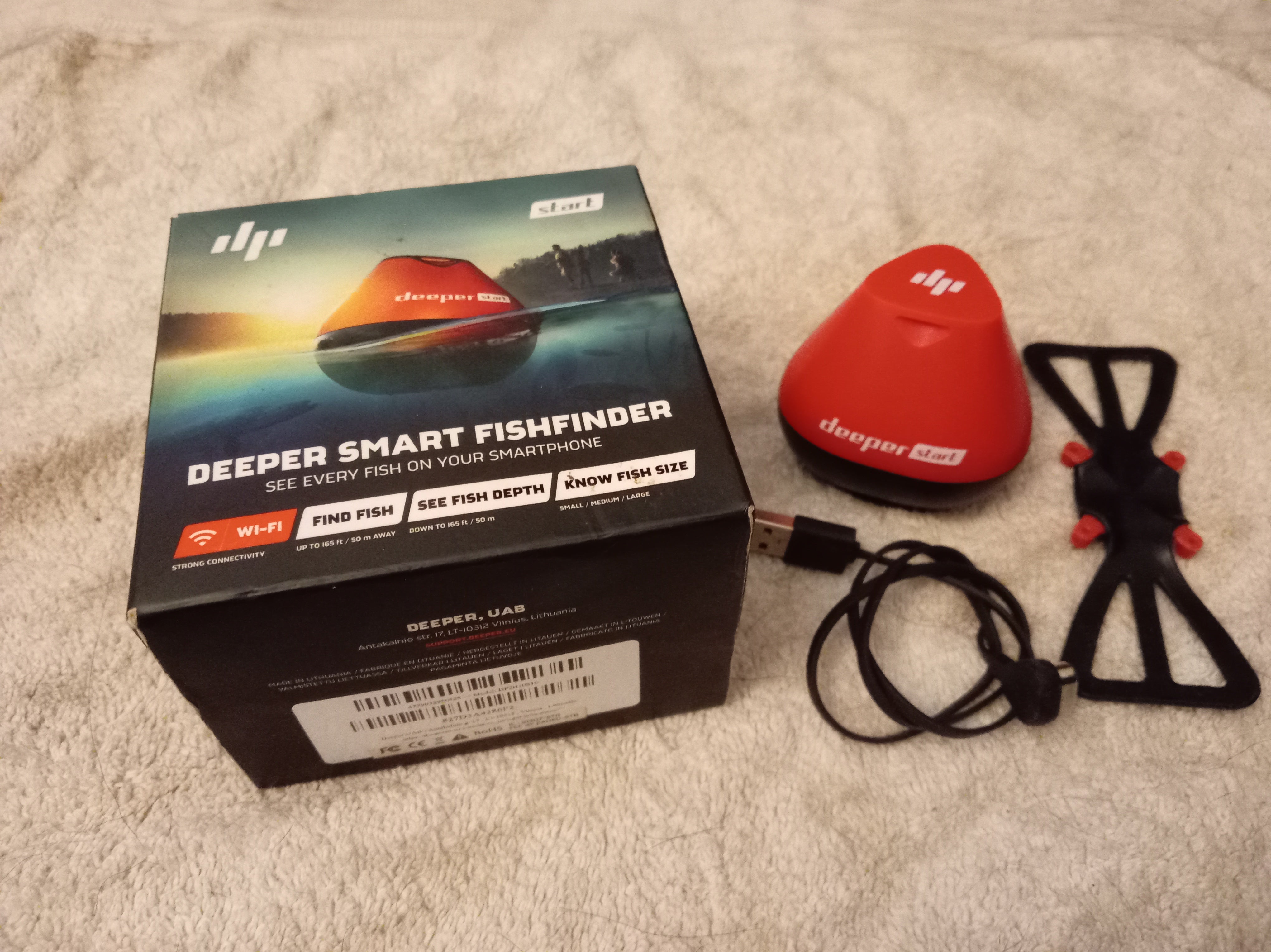 Deeper Smart Fish Finder Wireless Castable Sonar | VGC
