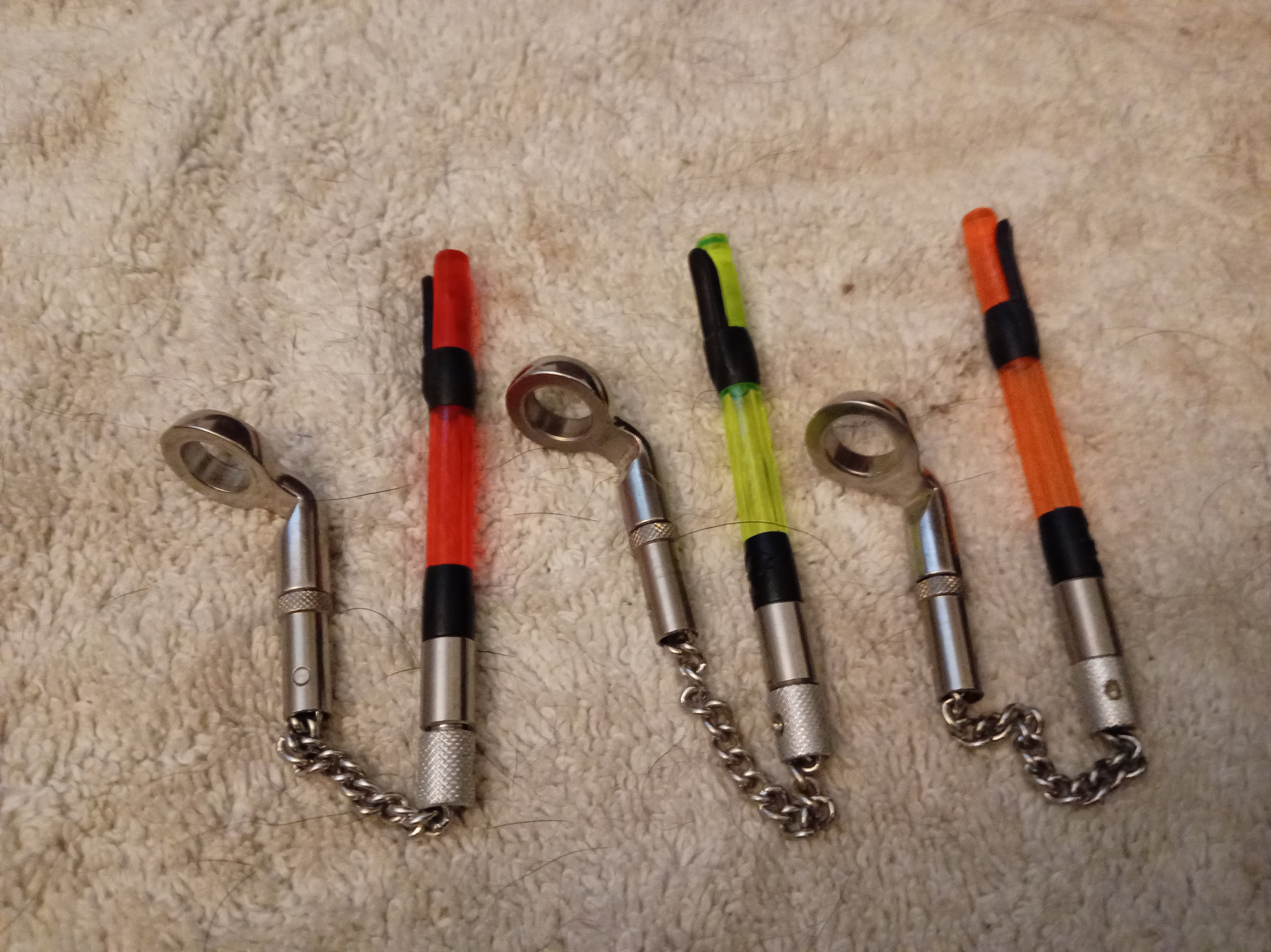 3 x Korda Stow Bobbins Set Red Orange Yellow