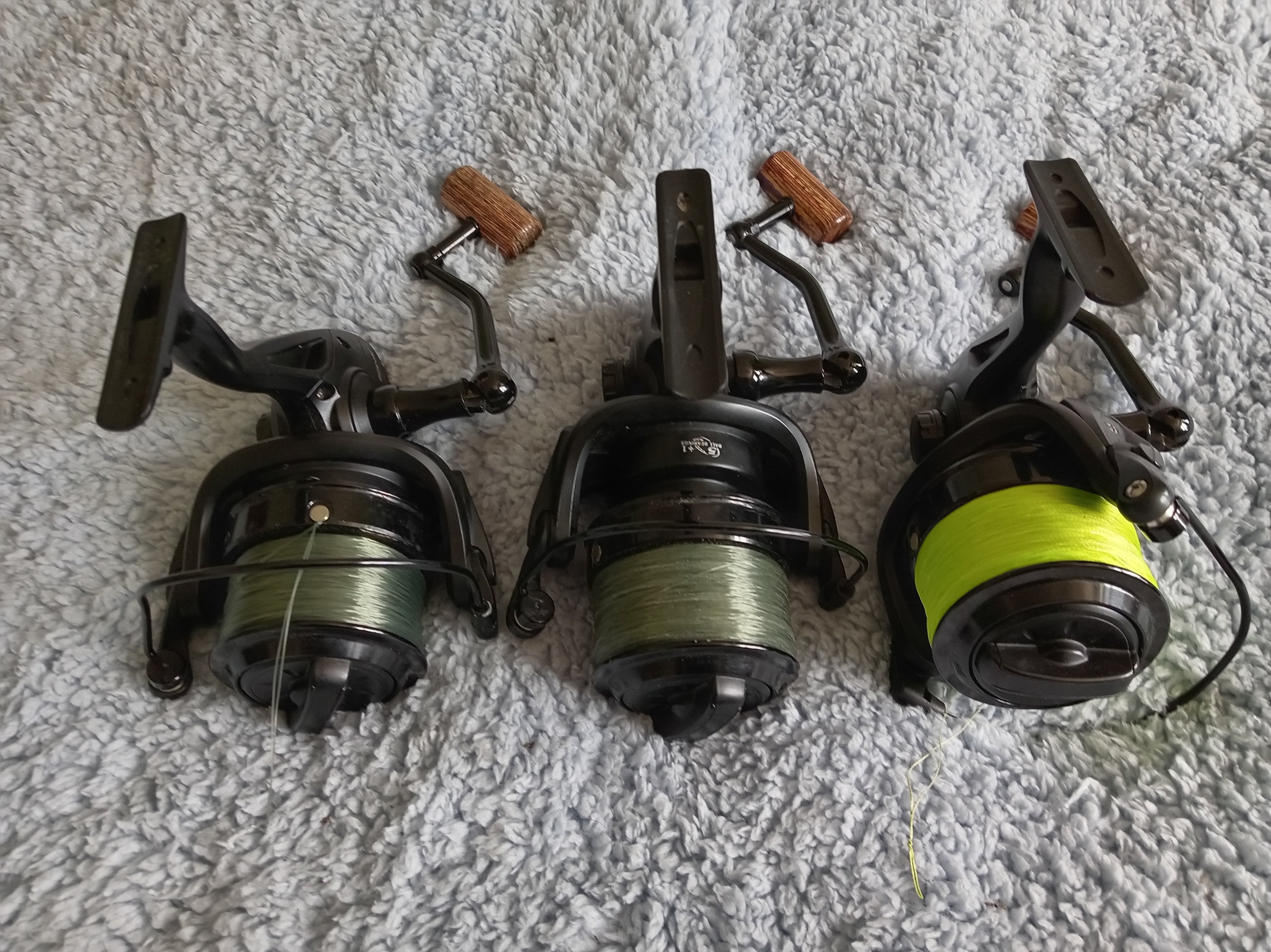 Set of 3 Sonik VaderX Carp Reels | Black Big Pit | Very Good Condition