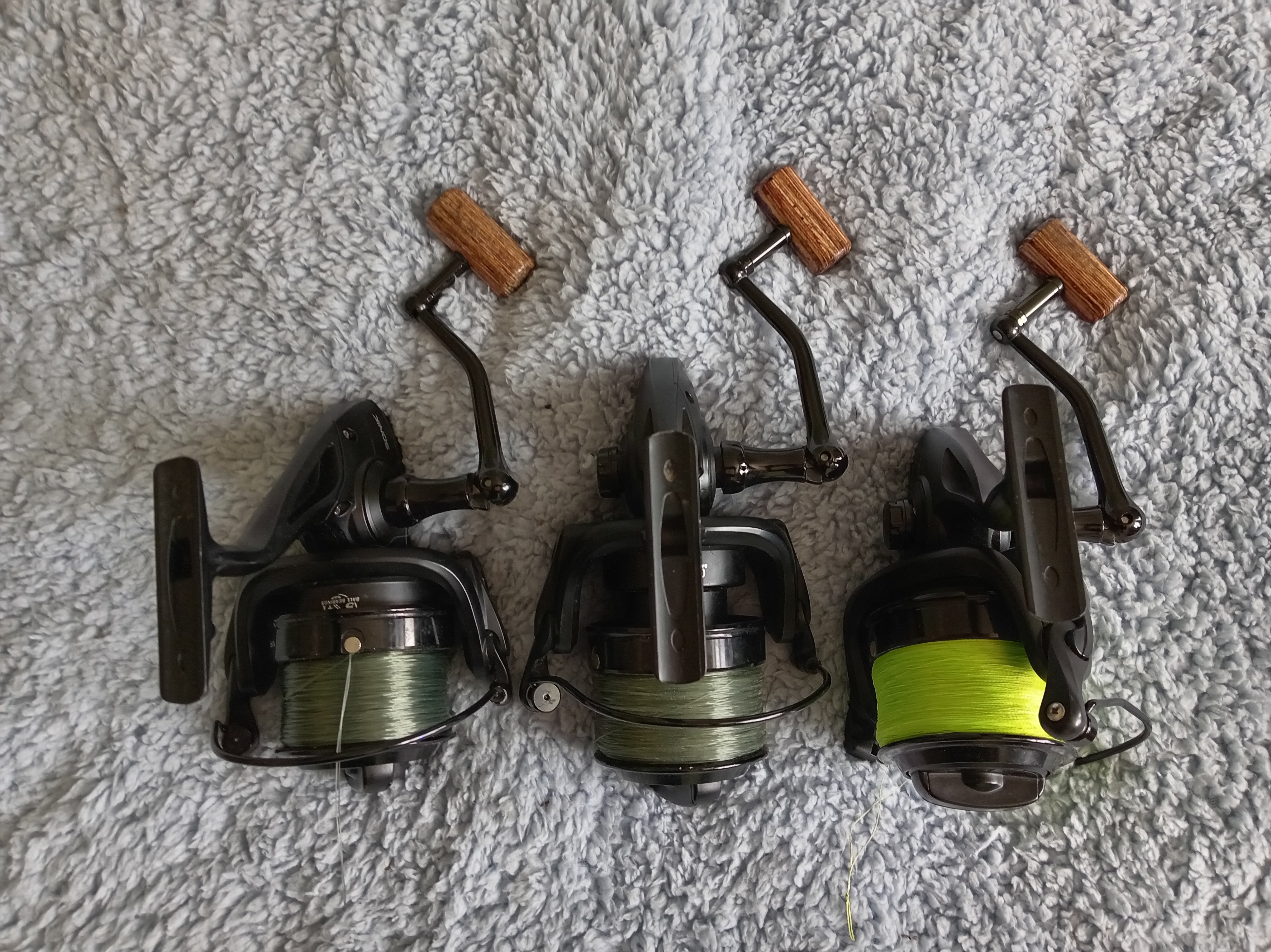 Set of 3 Sonik VaderX Carp Reels | Black Big Pit | Very Good Condition