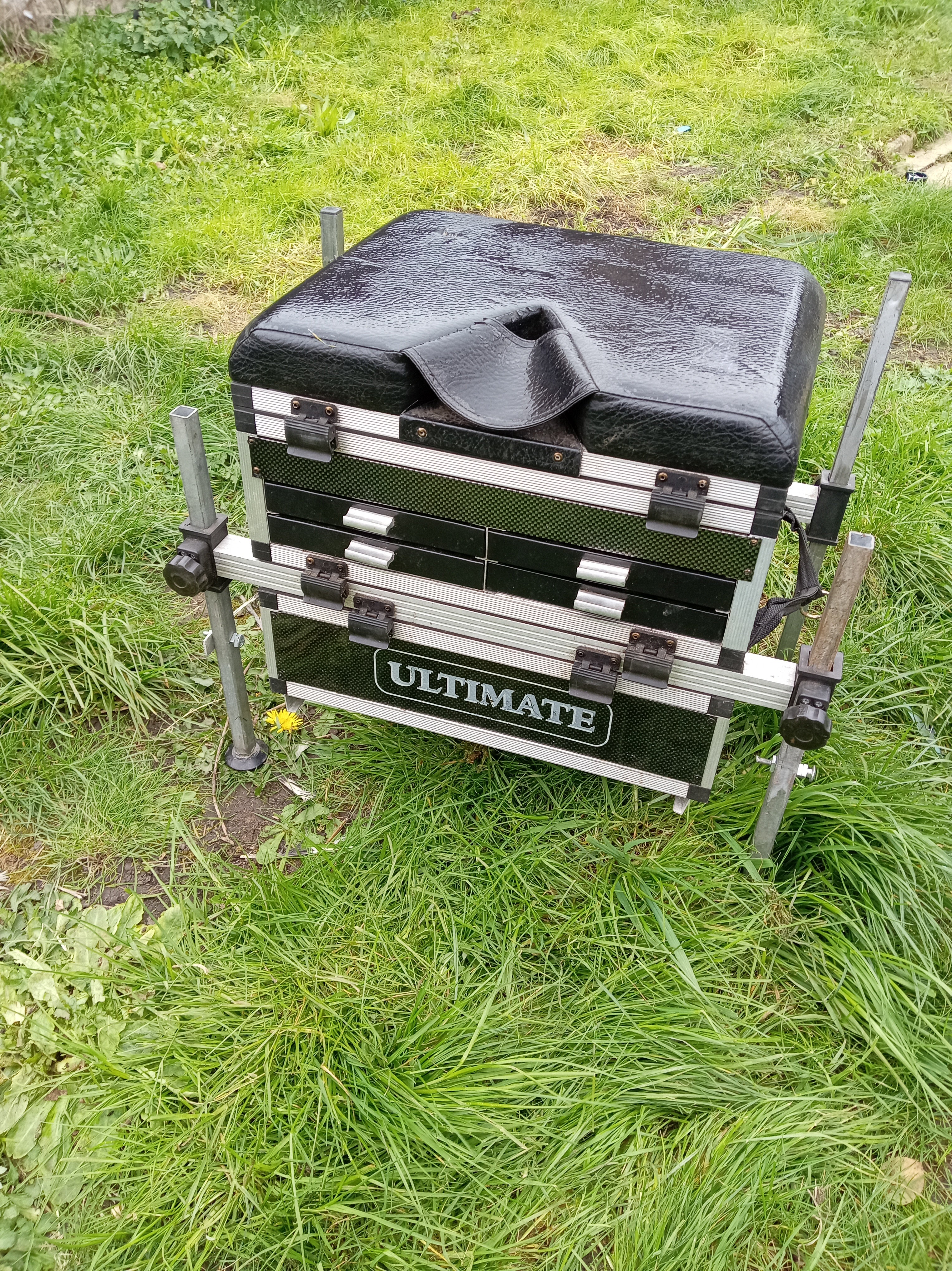 Ultimate Match Fishing Seatbox - Used Vintage Condition - Functional Affordable Tackle