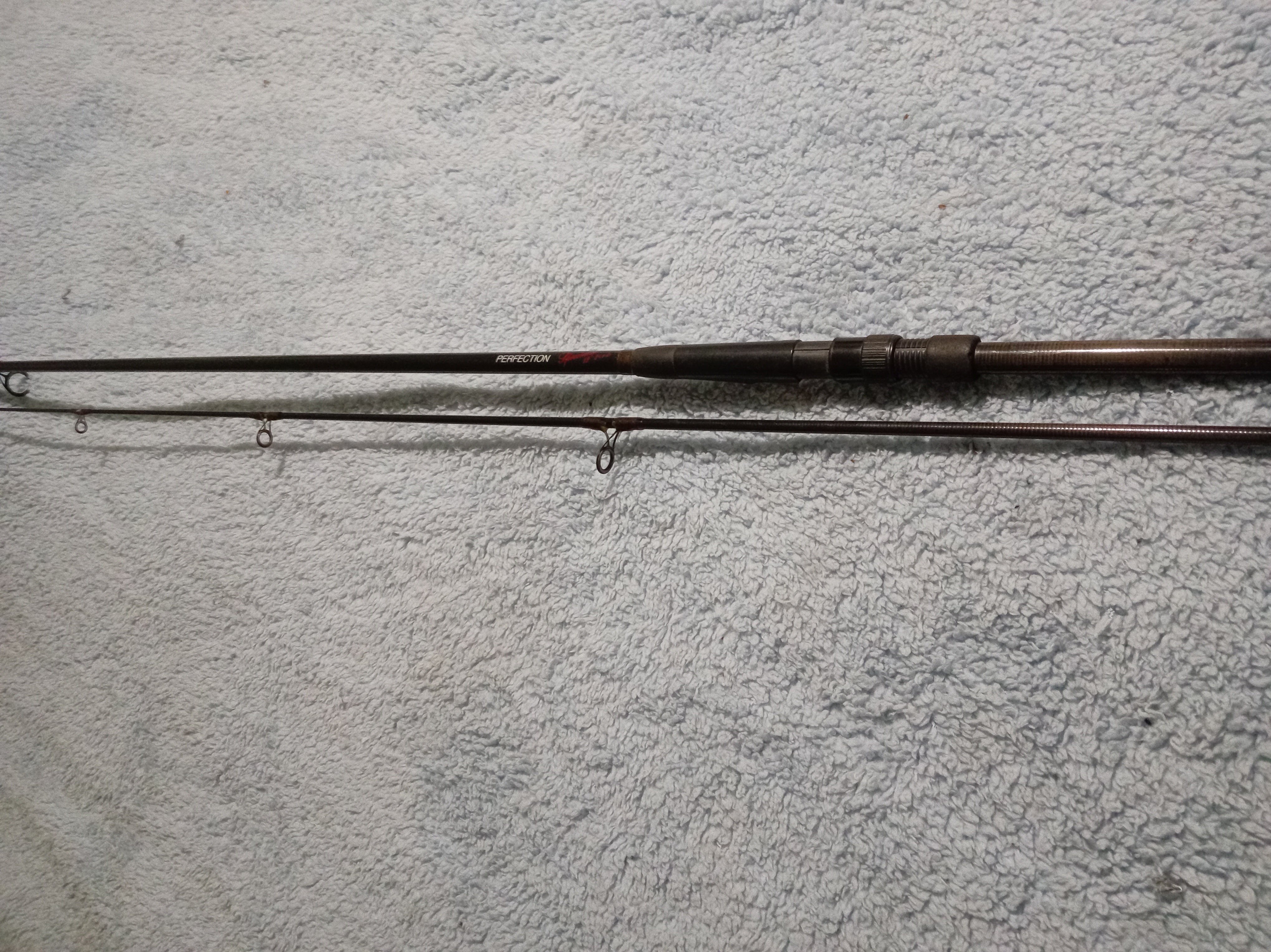 1of 2 Shimano Perfection 12ft 2.5lb Specimen Carp Barbel Rods - 1990s Classic