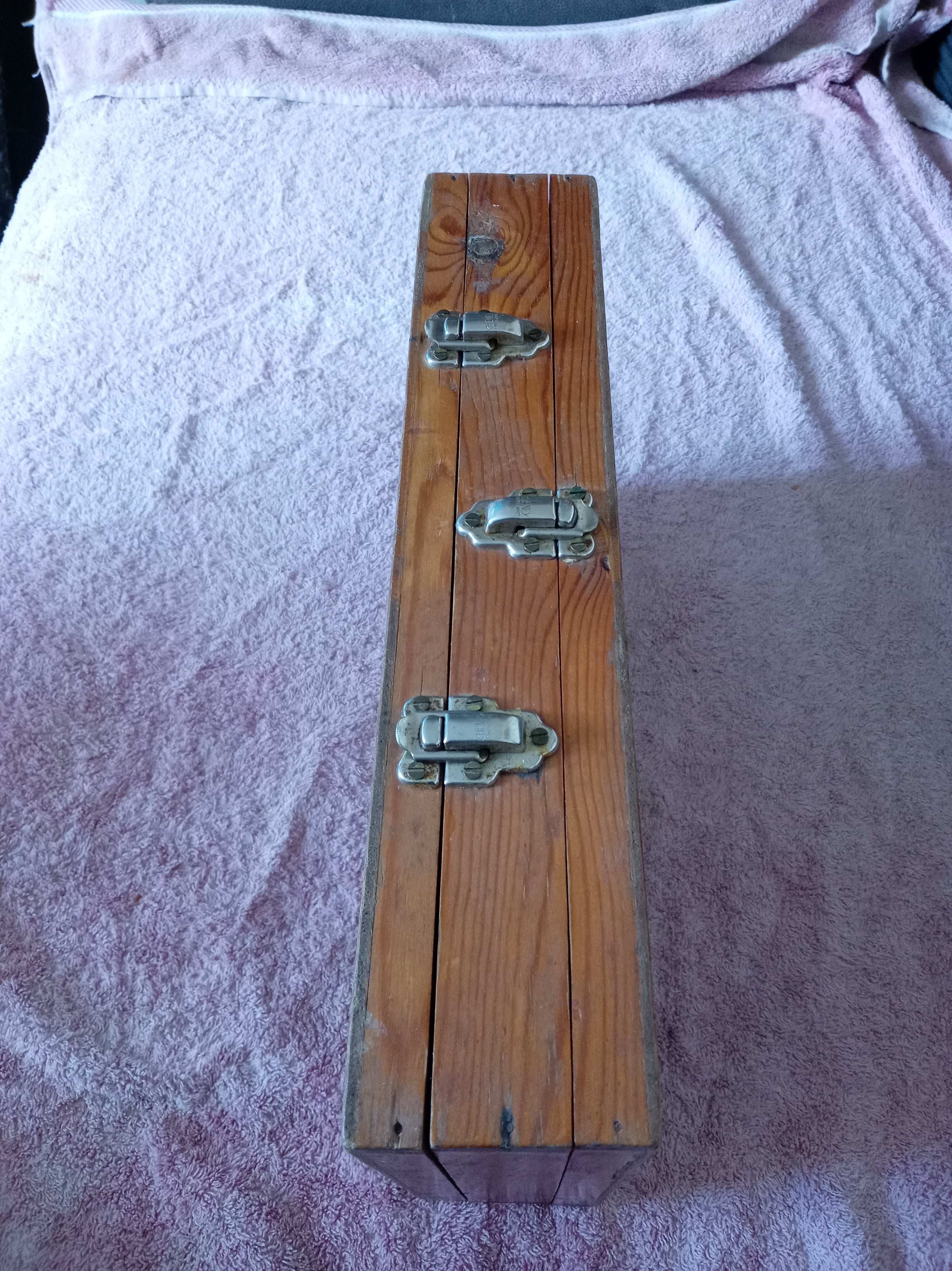 Vintage Wooden Fishing Float Box & Floats | Traditional Angling Storage