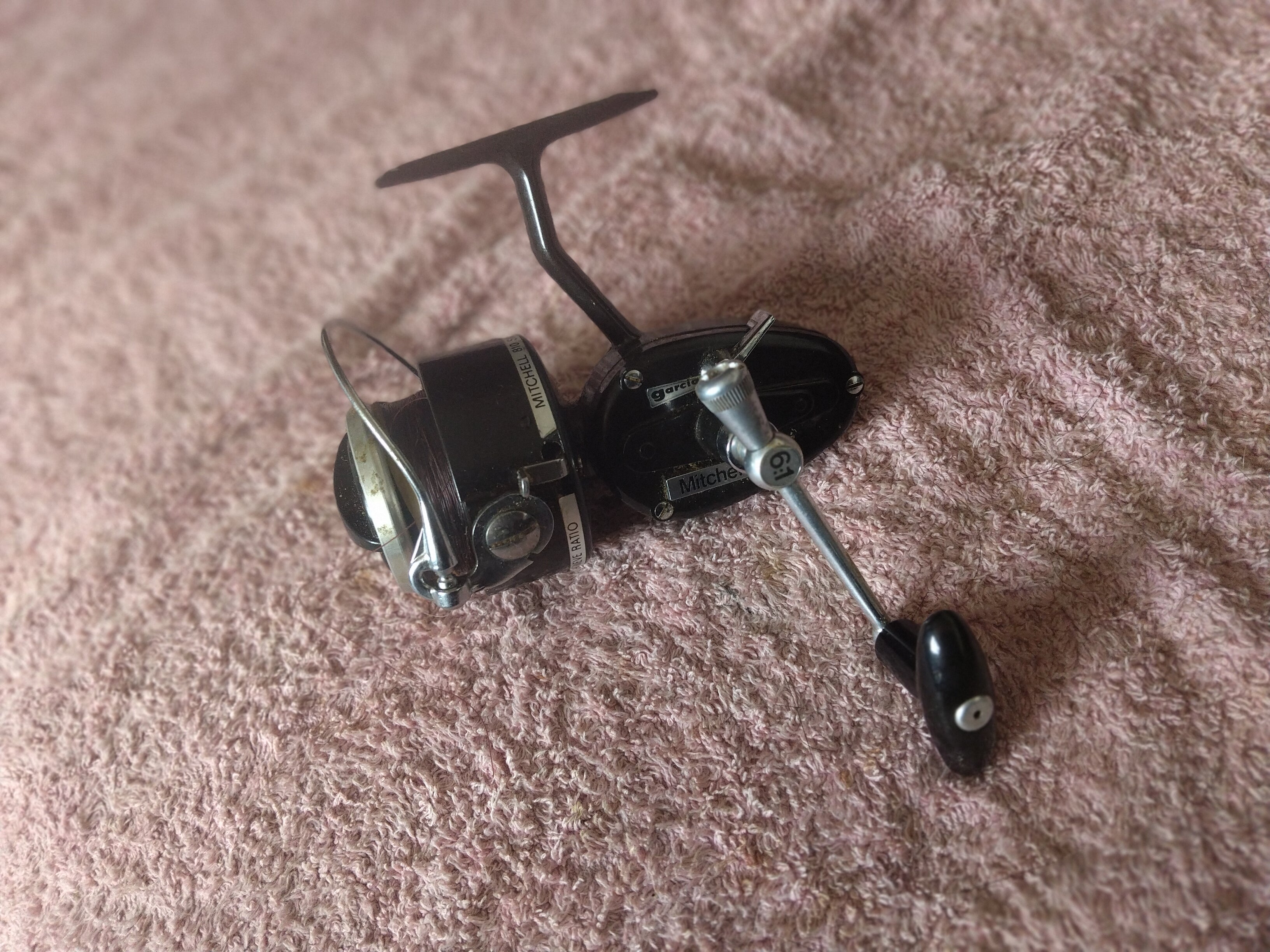 Garcia Mitchell 810 Vintage Match Fishing Reel High Speed Vintage Made In France Fixed Spool