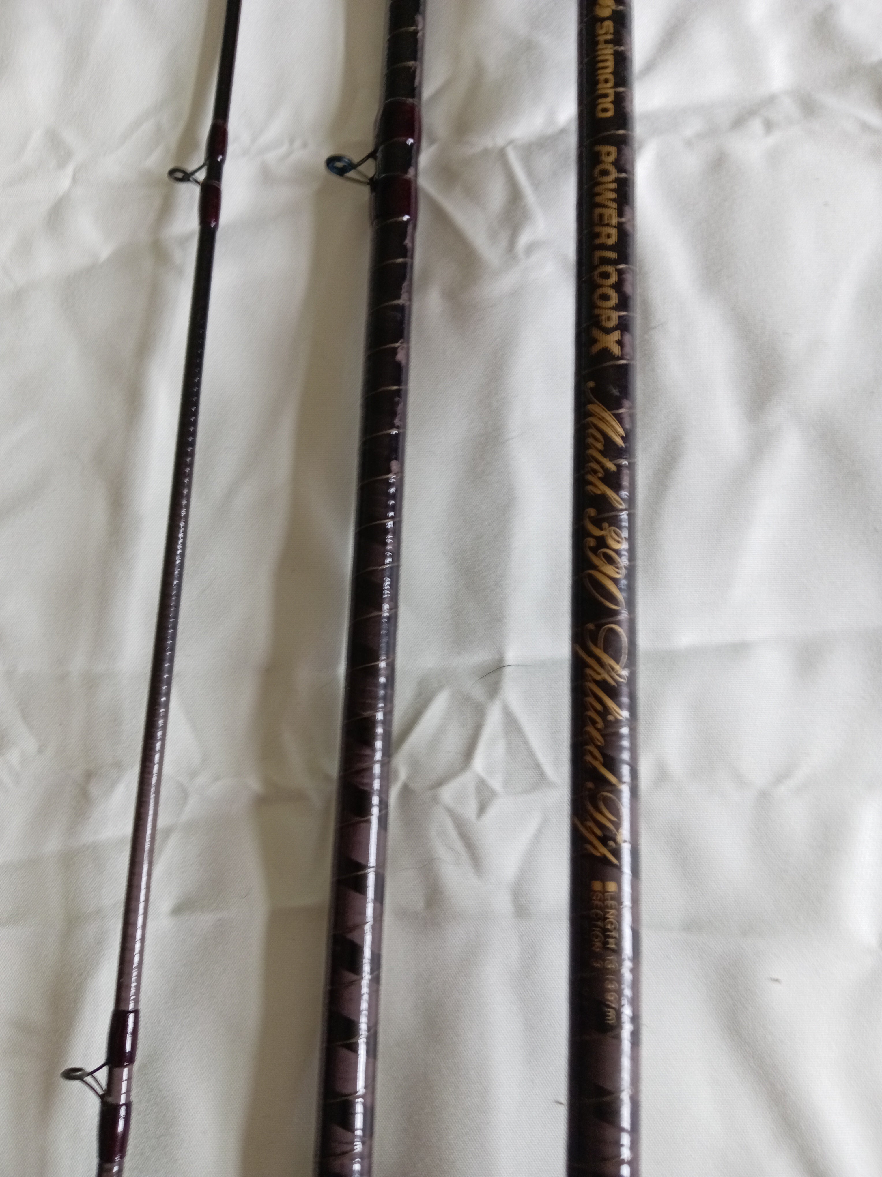 Shimano Powerloop X Match 390 13ft Spliced Tip Float Rod Carbon Match Fishing Bag