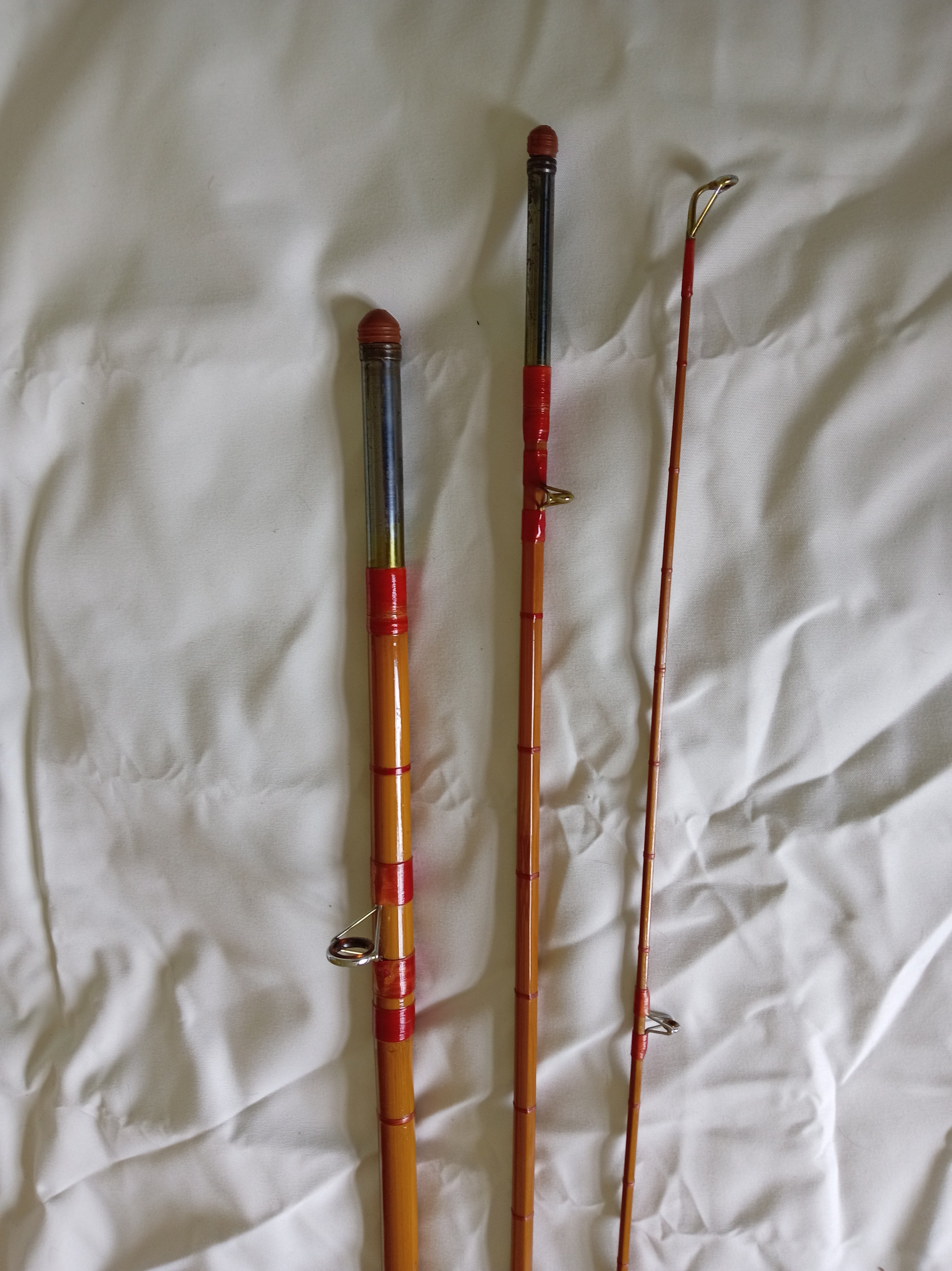 Mint Allcocks Wizard 11ft 3-Piece Split Cane Fishing Rod with Original Bag Vintage