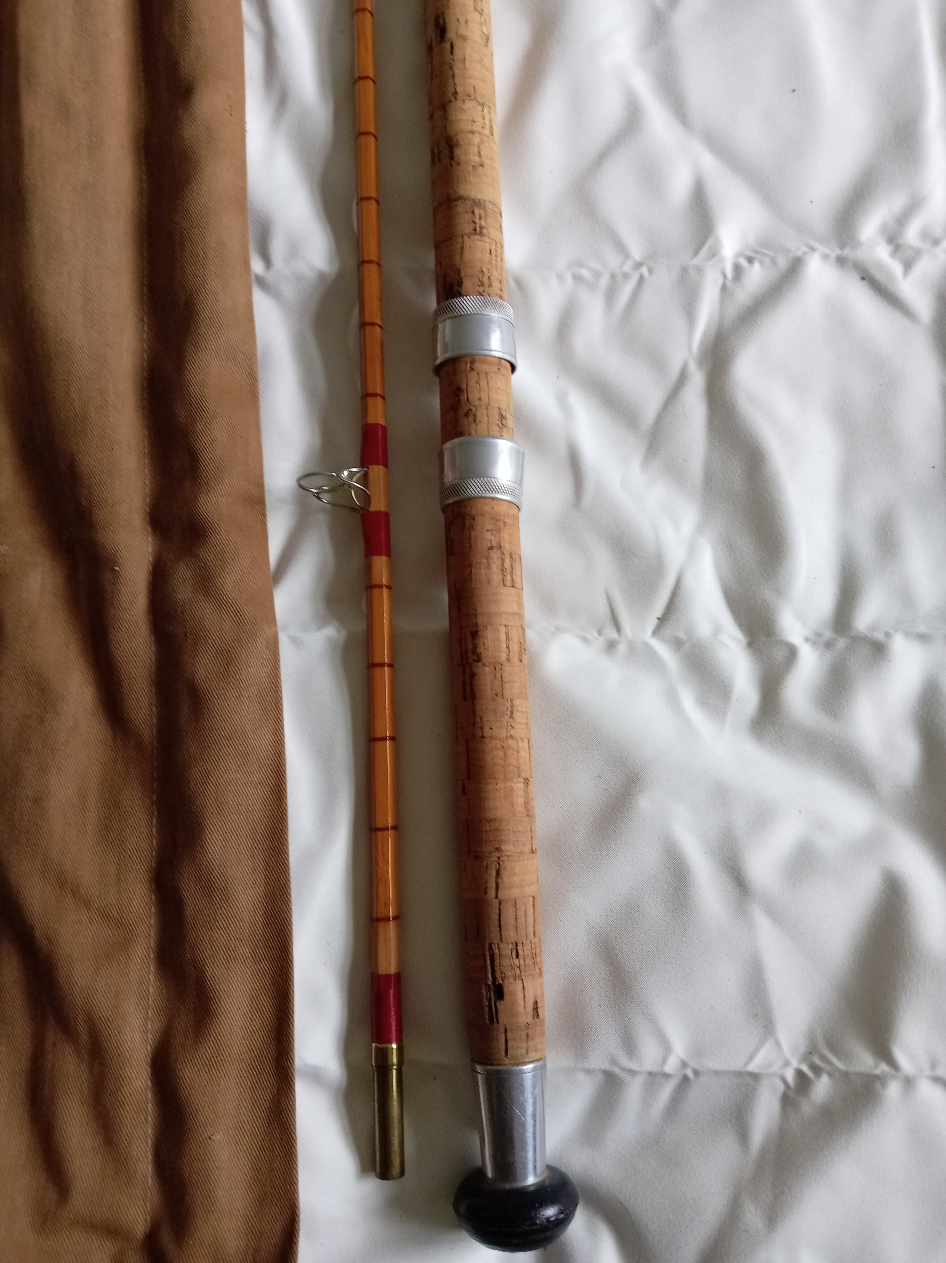 Vintage Allcocks Superb 10ft Split Cane Avon Fishing Rod | Excellent cond