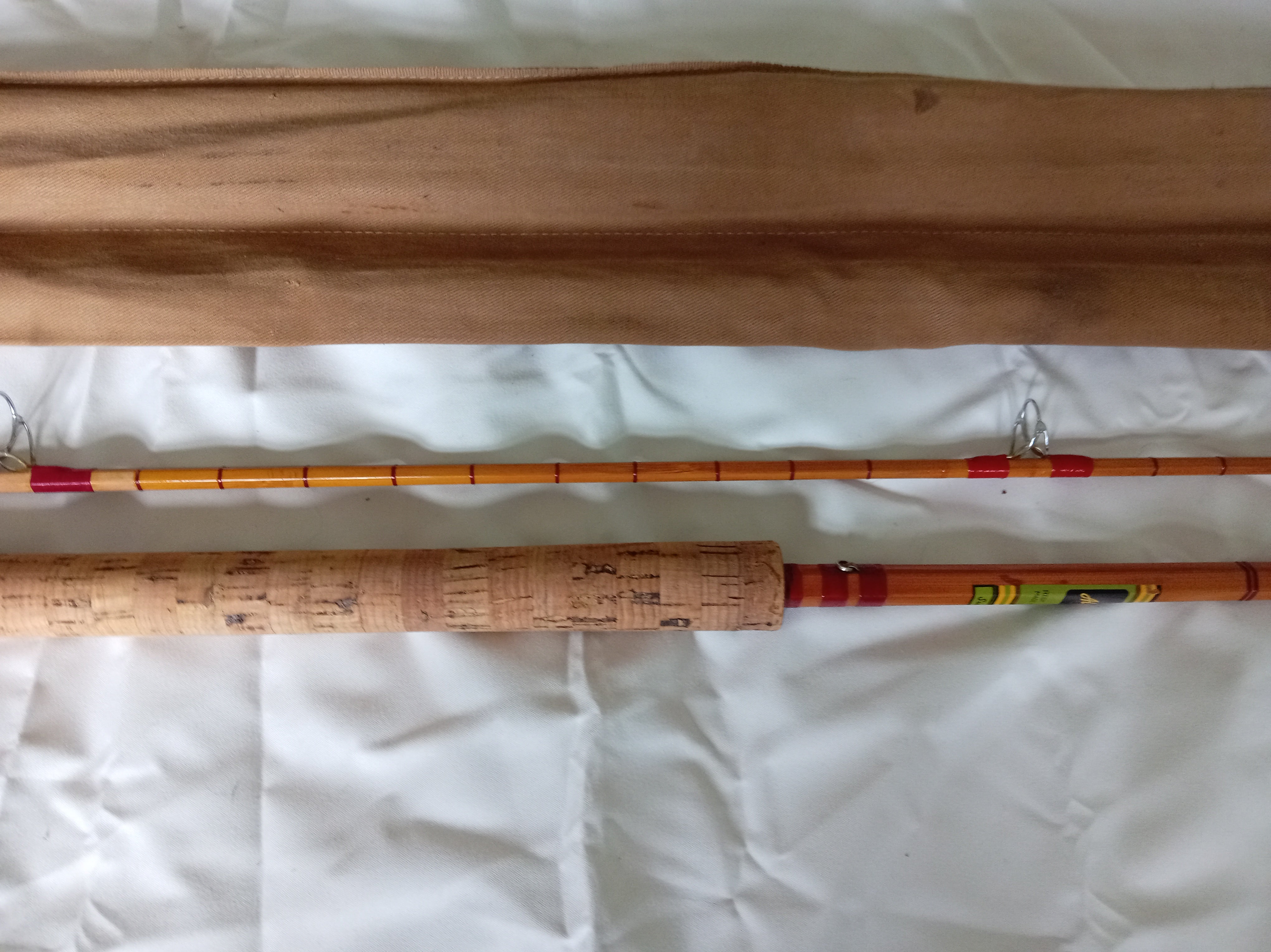 Vintage Allcocks Superb 10ft Split Cane Avon Fishing Rod | Excellent cond