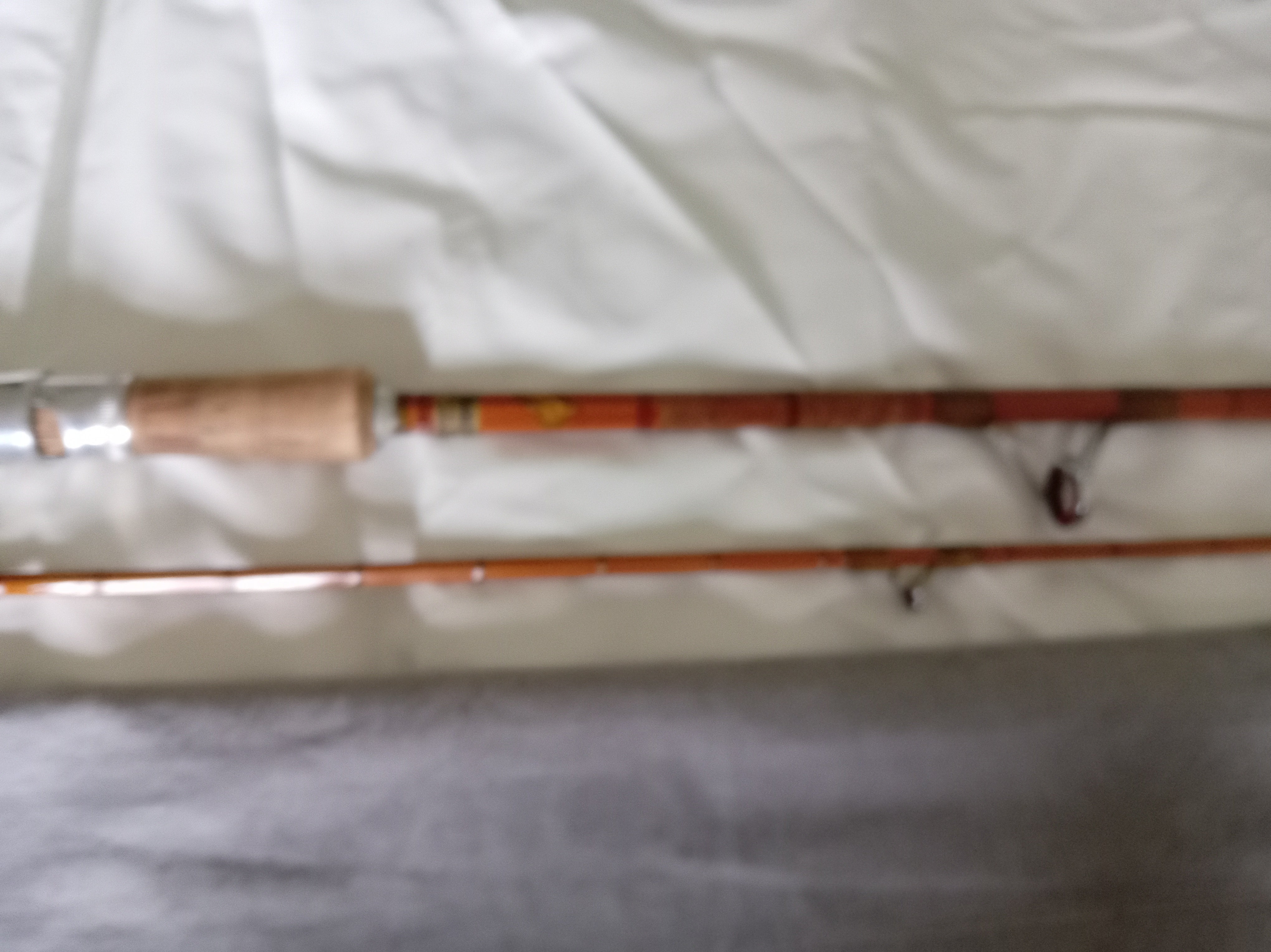 Vintage Martin James 9ft Split Cane Fishing Rod Robertsons of London With Bag