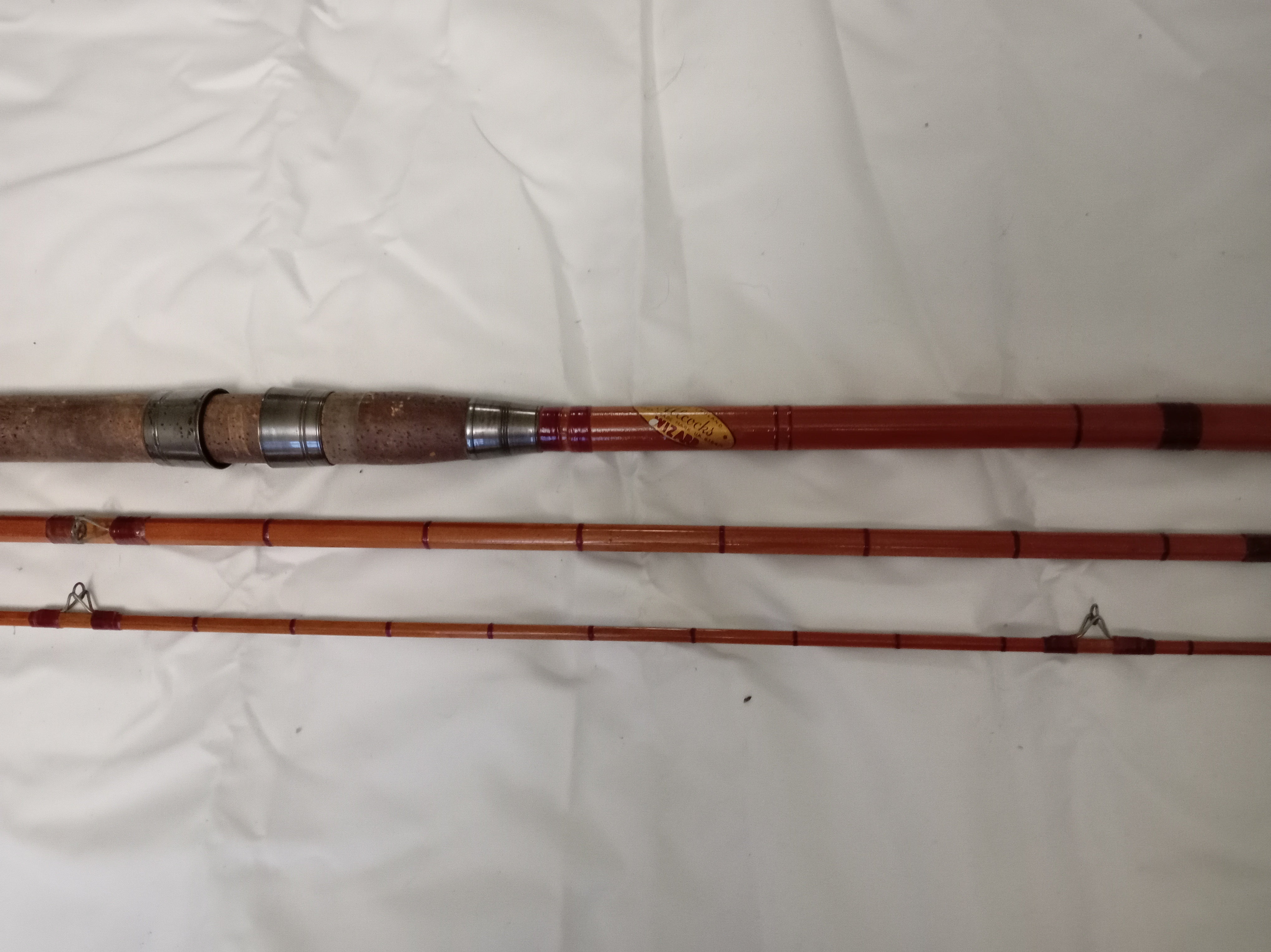 Allcocks Wizard 11ft 3-Piece Split Cane Fishing Rod in Very Good condition