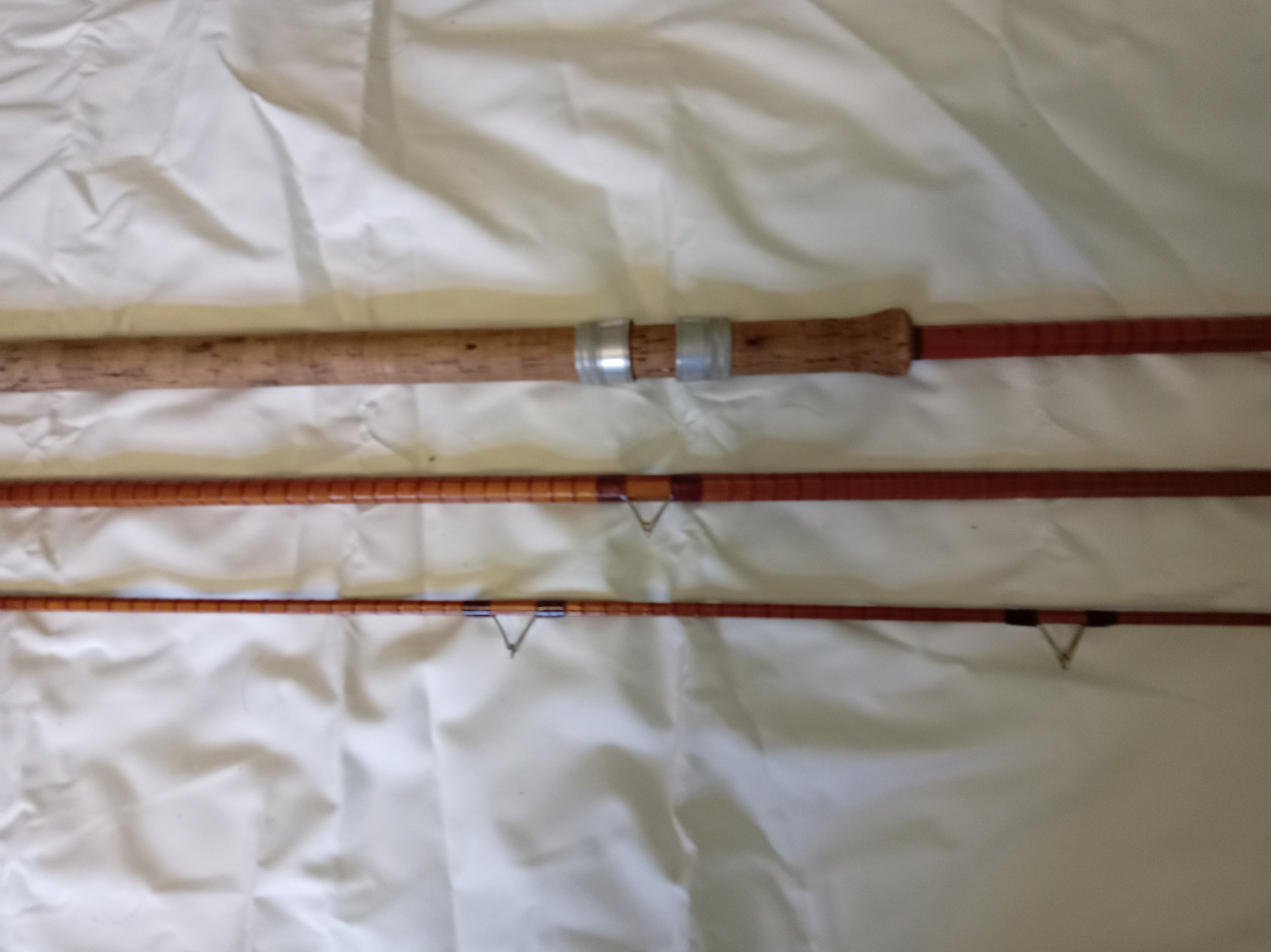 B James & Son Avocet 11ft 3 Piece Split Cane Rod Vintage Fishing Tackle Ex Cond