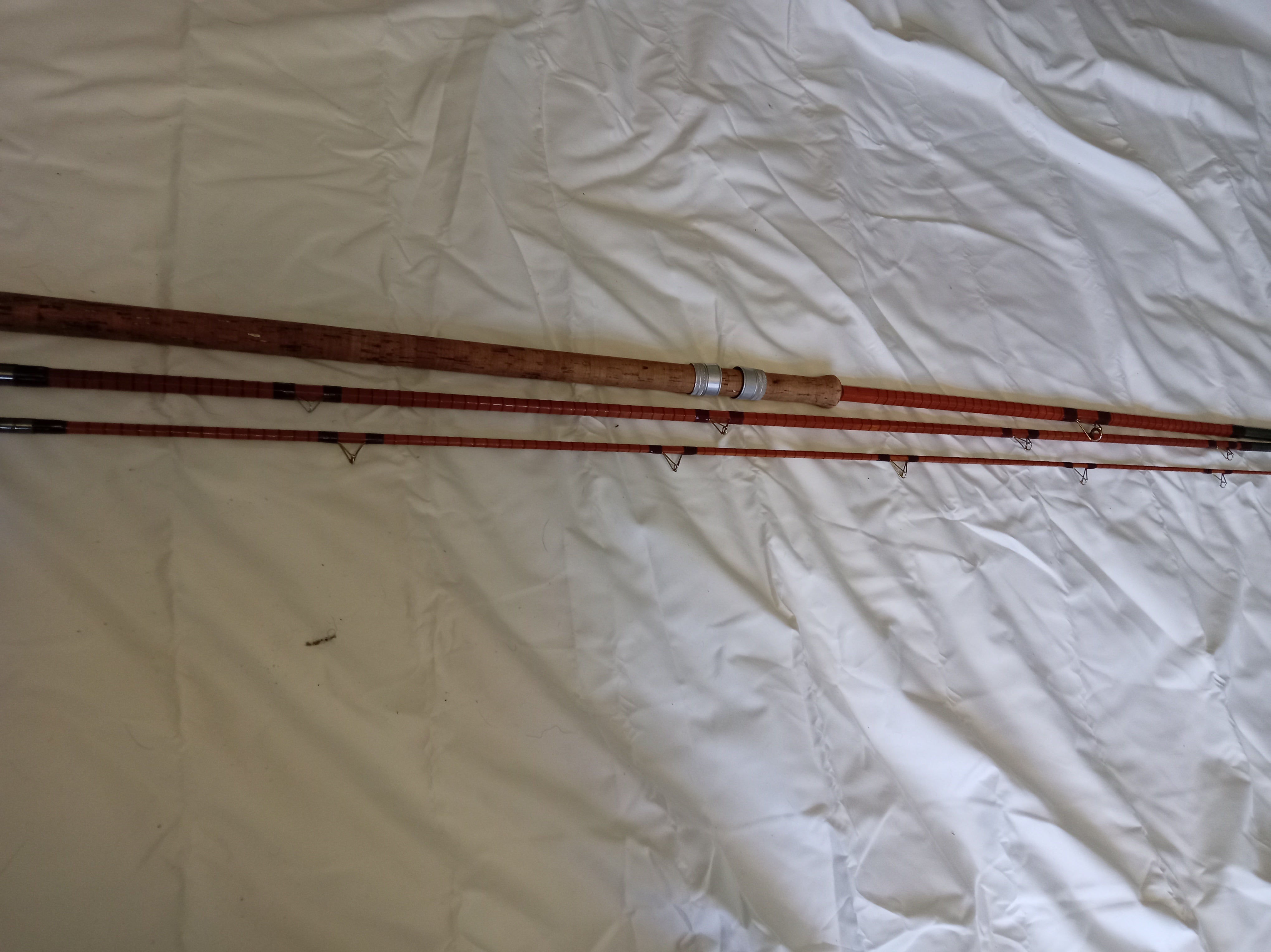 B James & Son Avocet 11ft 3 Piece Split Cane Rod Vintage Fishing Tackle Ex Cond
