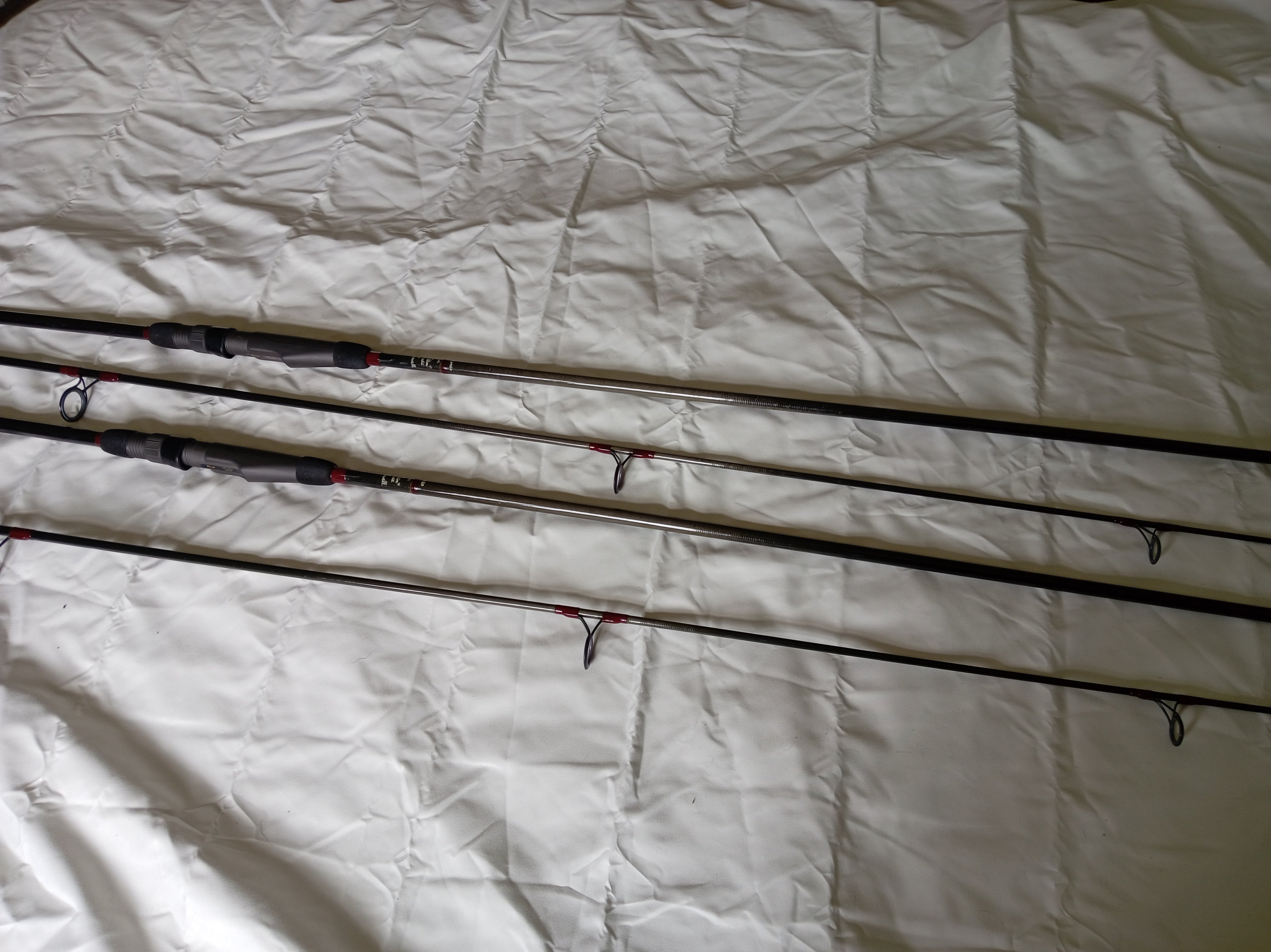 Harrison Ballista Slim Carp Rods 12ft 3lb TC Custom Handbuilt Pair Matching Set