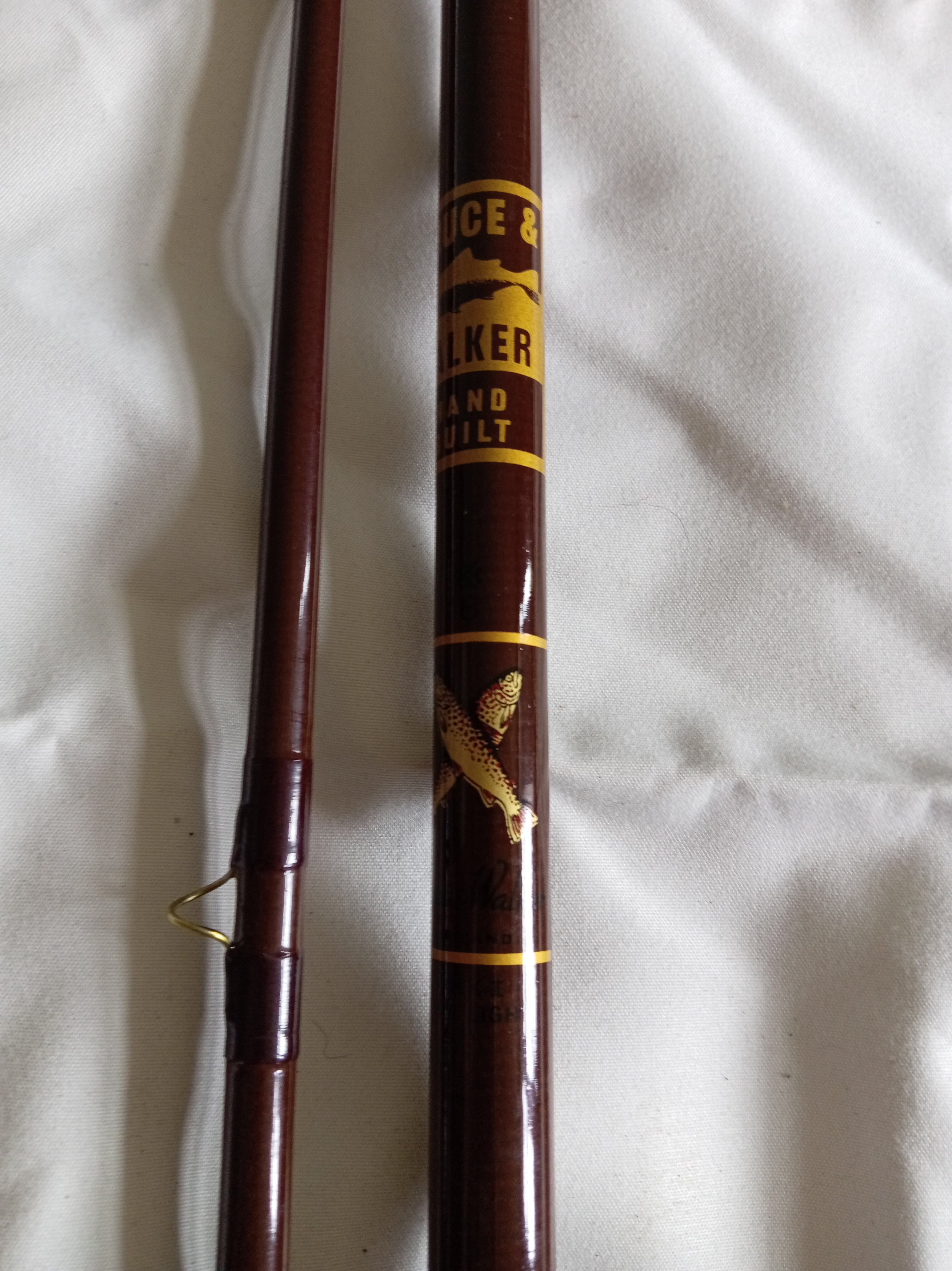Bruce & Walker Ultra Light Mk1 9ft 8wt Fly Fishing Rod Hand Built Cloth Bag Used