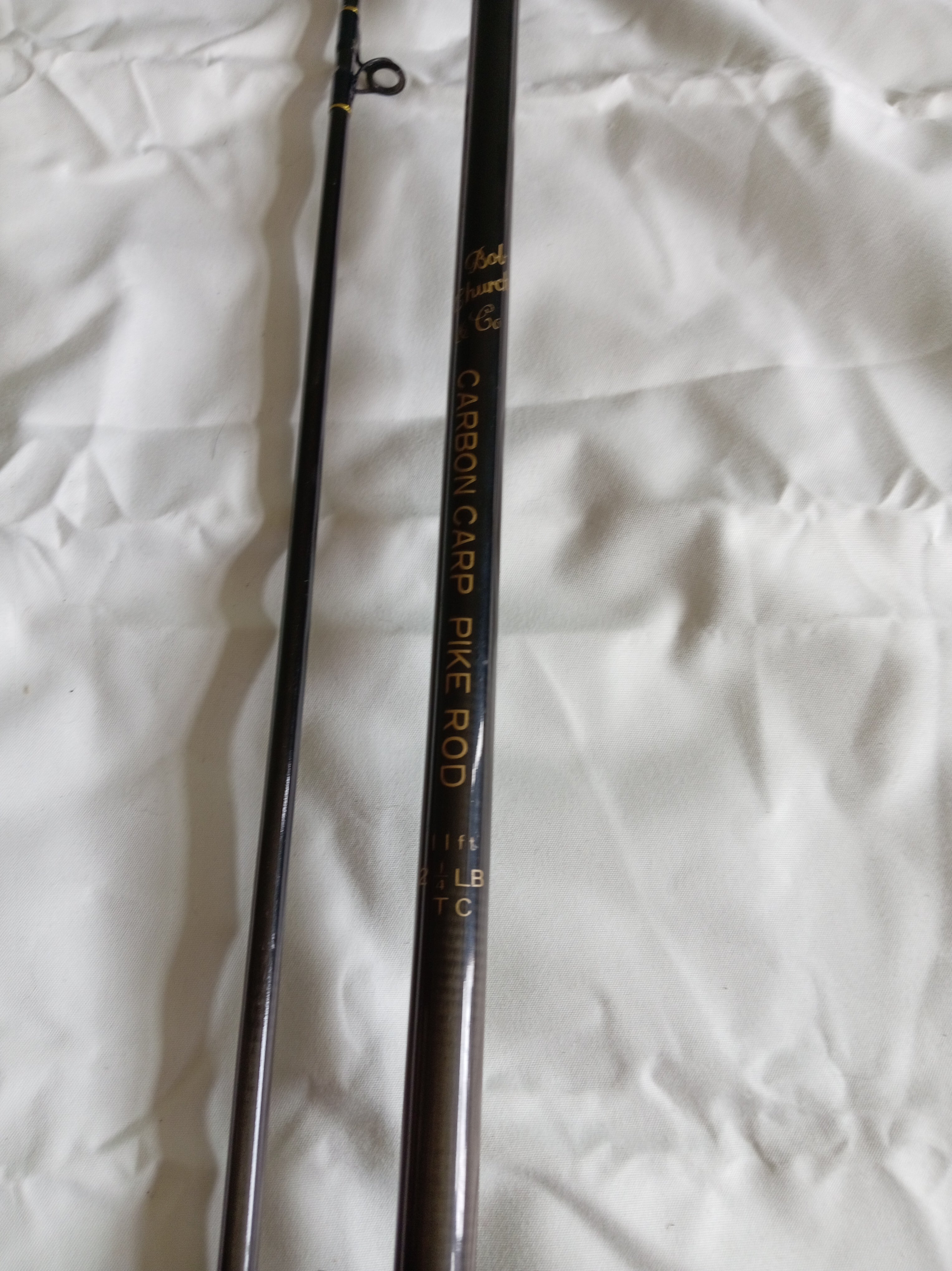Bob Church & Co 11ft 2.25lb Carbon Carp Pike Rod - Excellent Condition with Bag