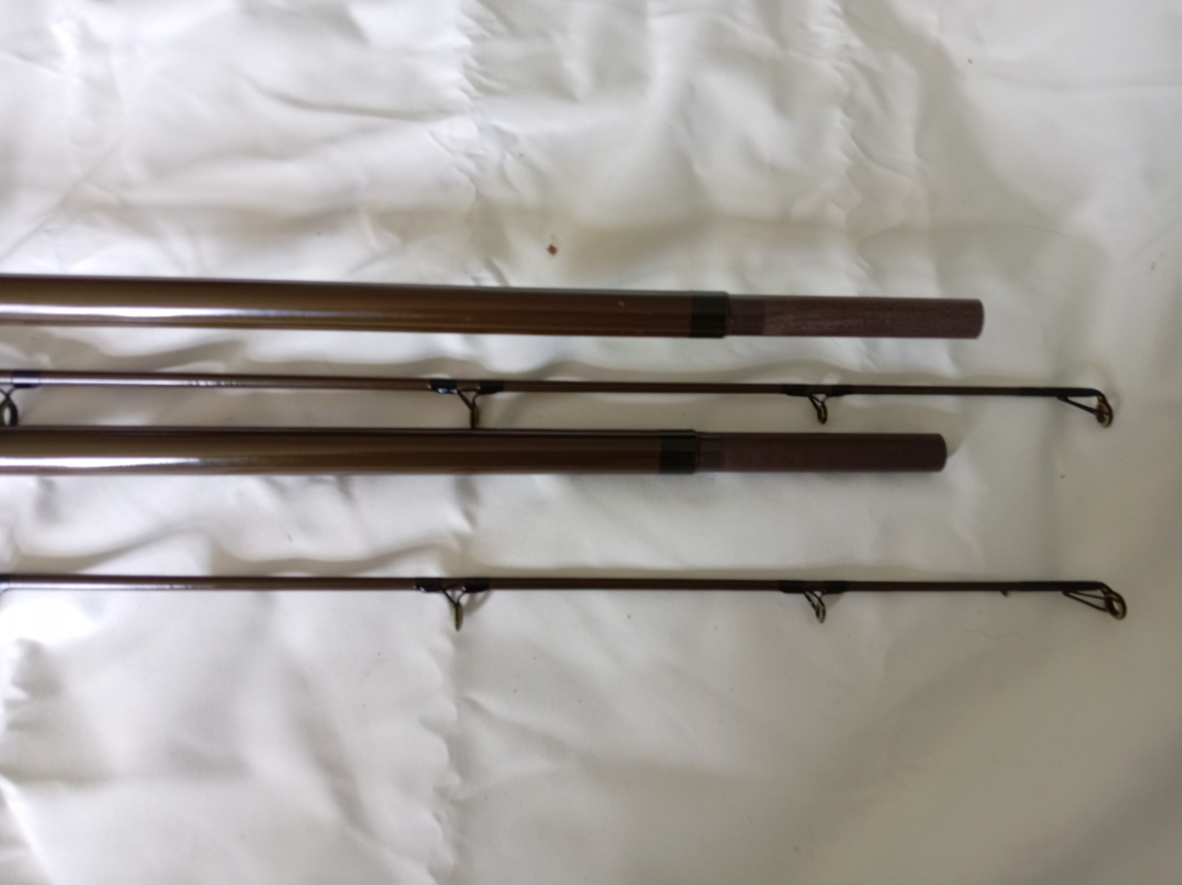 Pair Vintage North Western SS6 Carp Rods 11ft Pristine Handbuilt Inc Bag