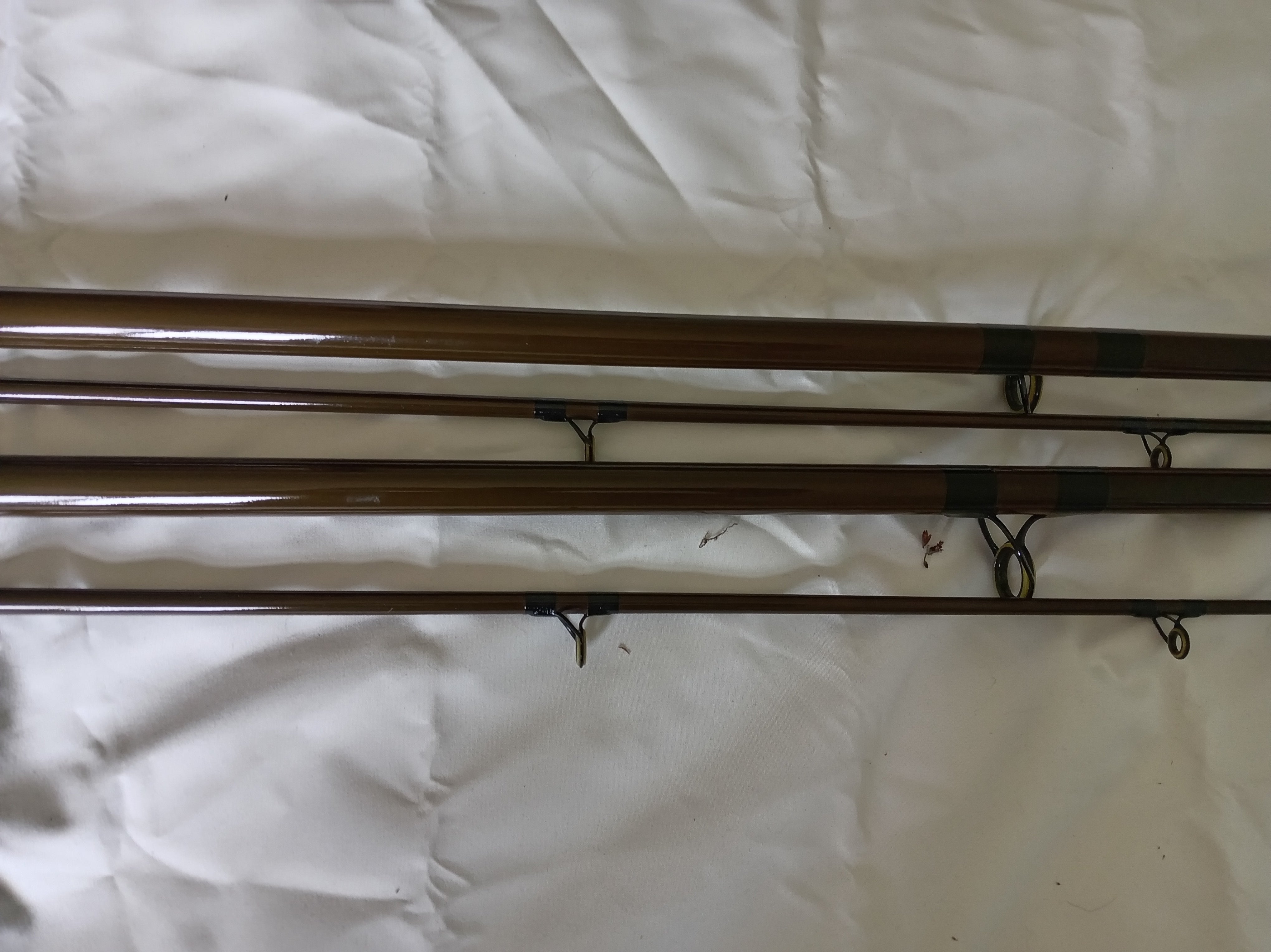 Pair Vintage North Western SS6 Carp Rods 11ft Pristine Handbuilt Inc Bag