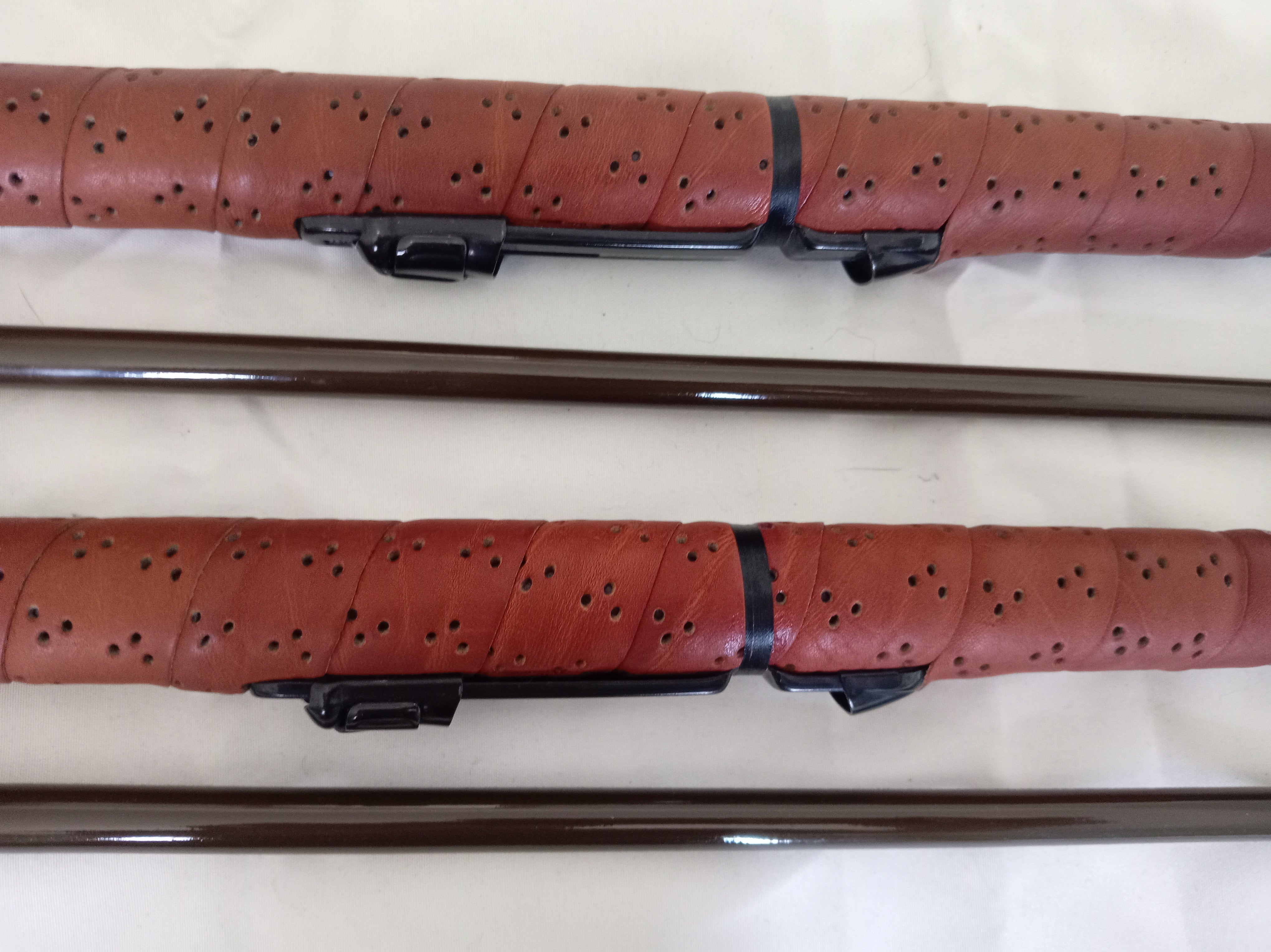 Pair Vintage North Western SS6 Carp Rods 11ft Pristine Handbuilt Inc Bag