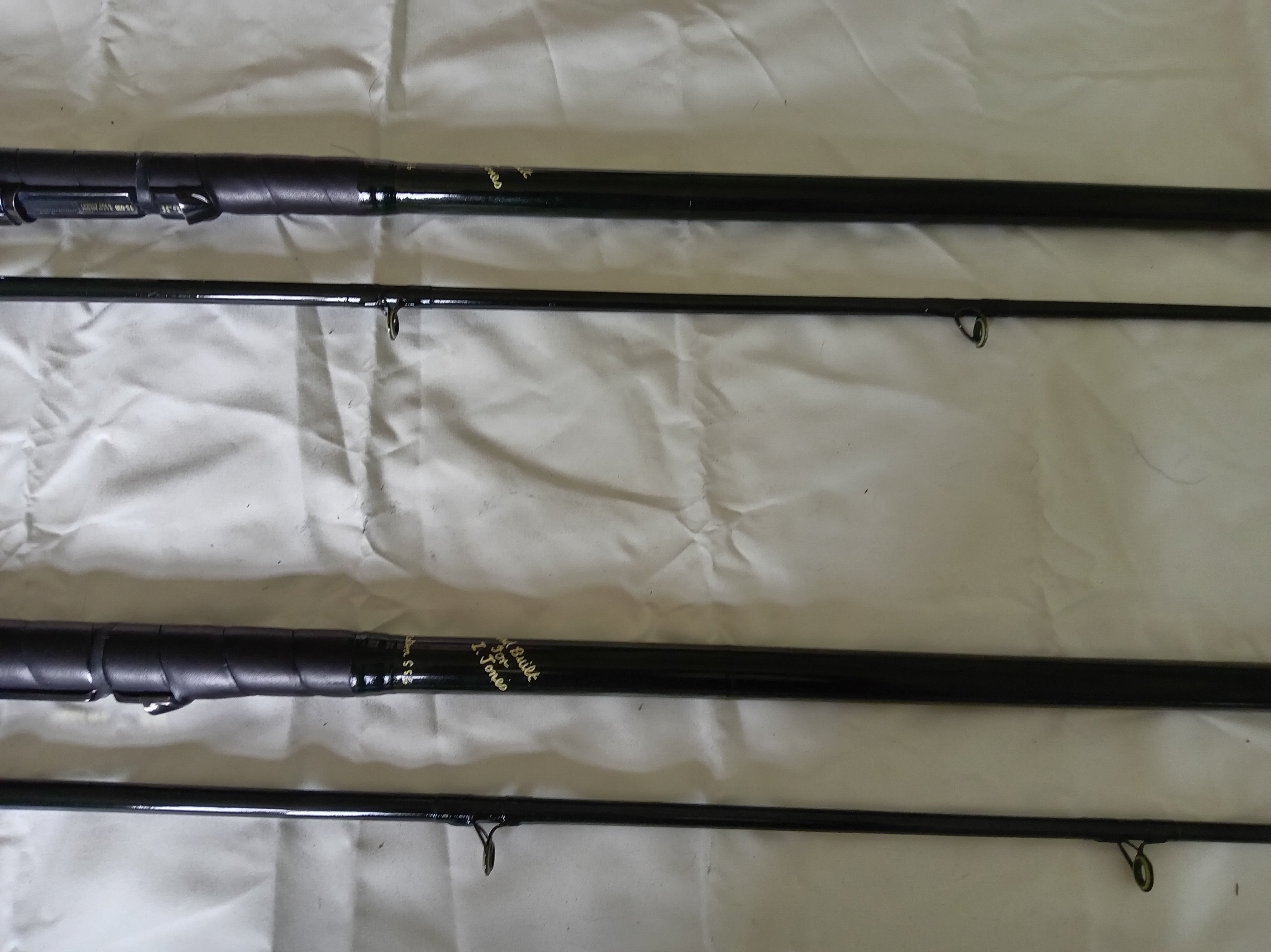 PAIR Vintage North Western SS6 Carp Rods 11ft Handbuilt Pristine Custom Old School
