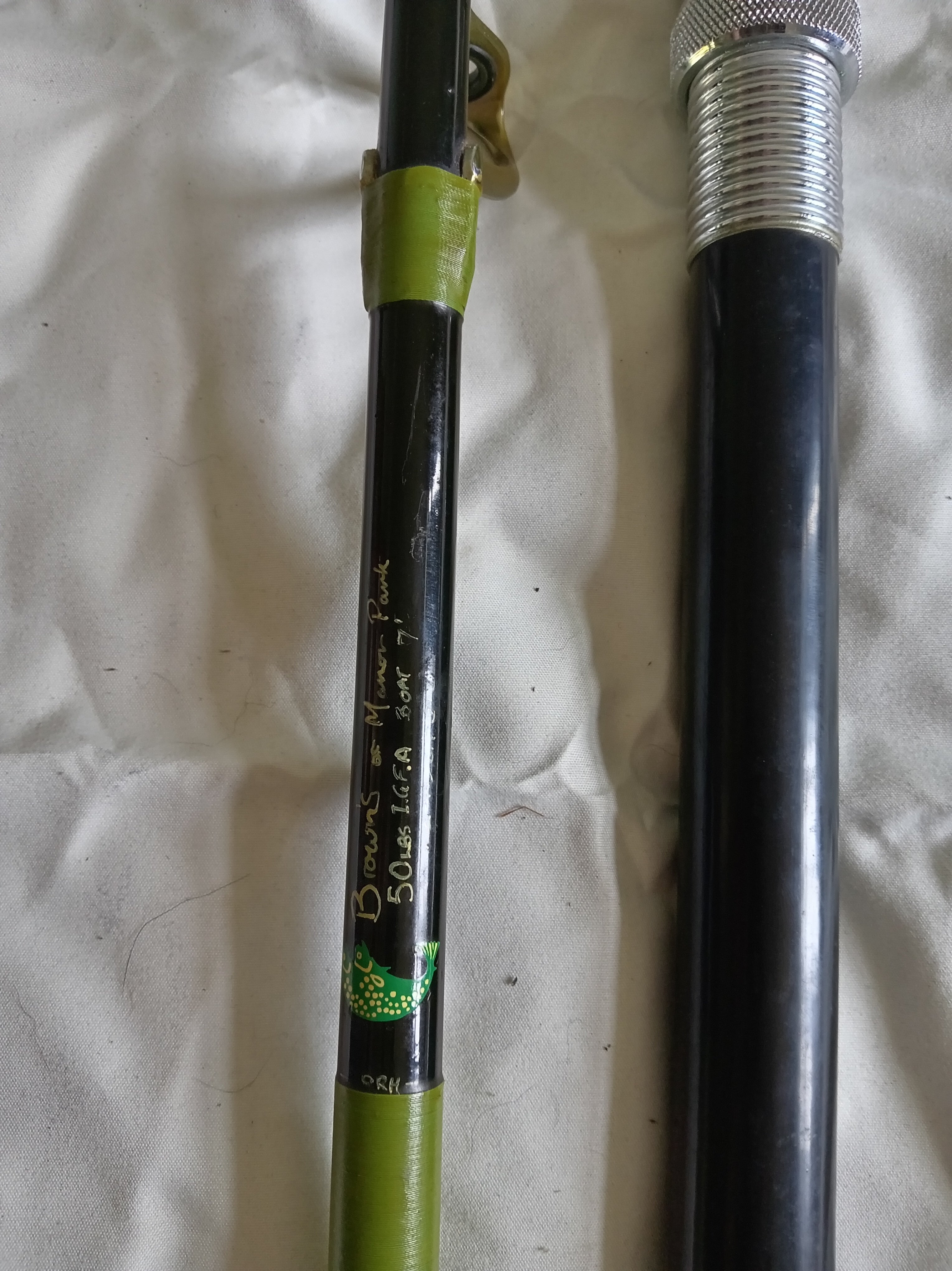 Vintage Brown's of Manor Park Custom 50lb Boat Rod Sea Fishing Mint Condition
