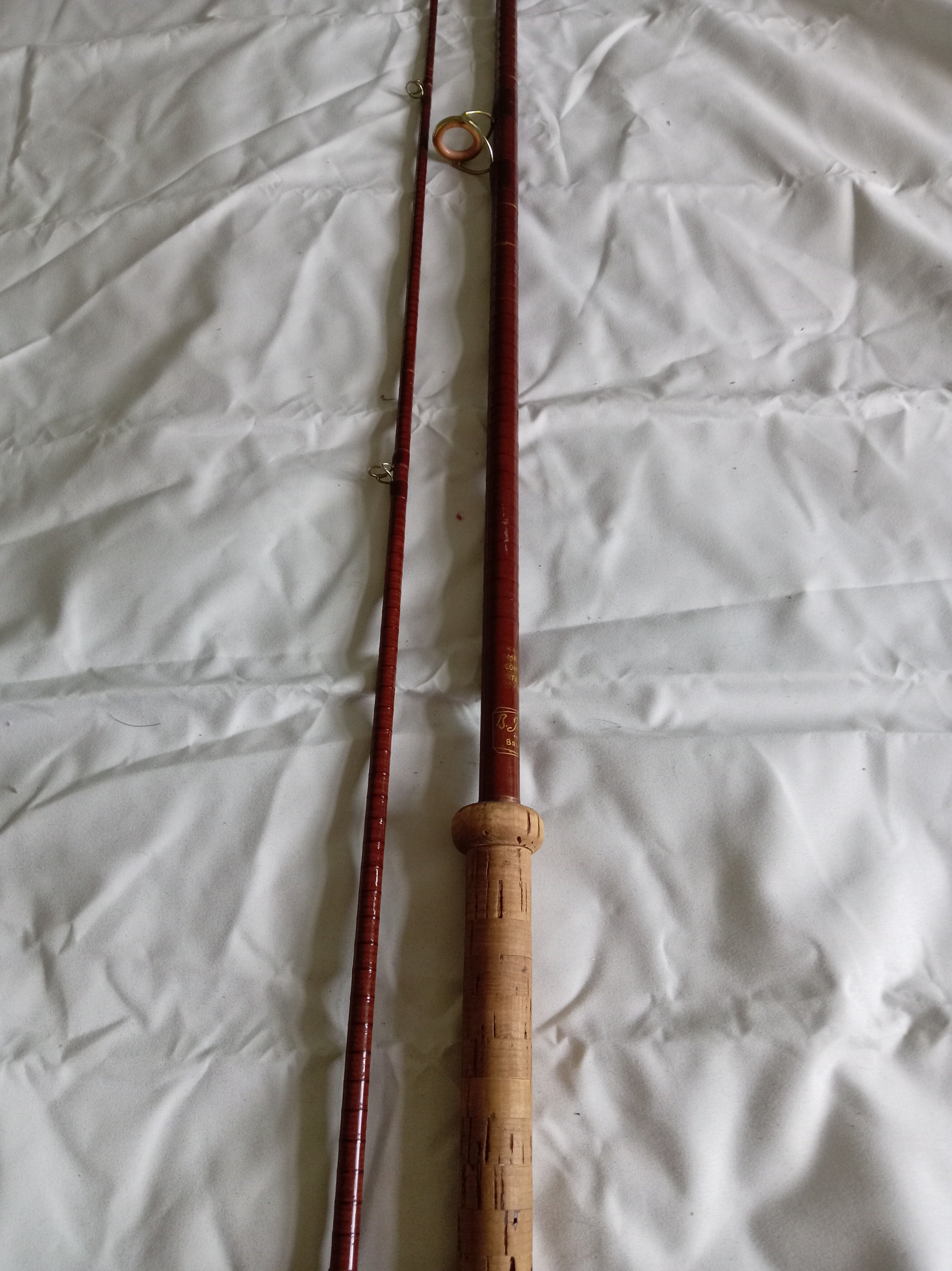 B James & Son Bruce Walker Mk IV Compound Taper Carp Salmon Fishing Rod Vintage