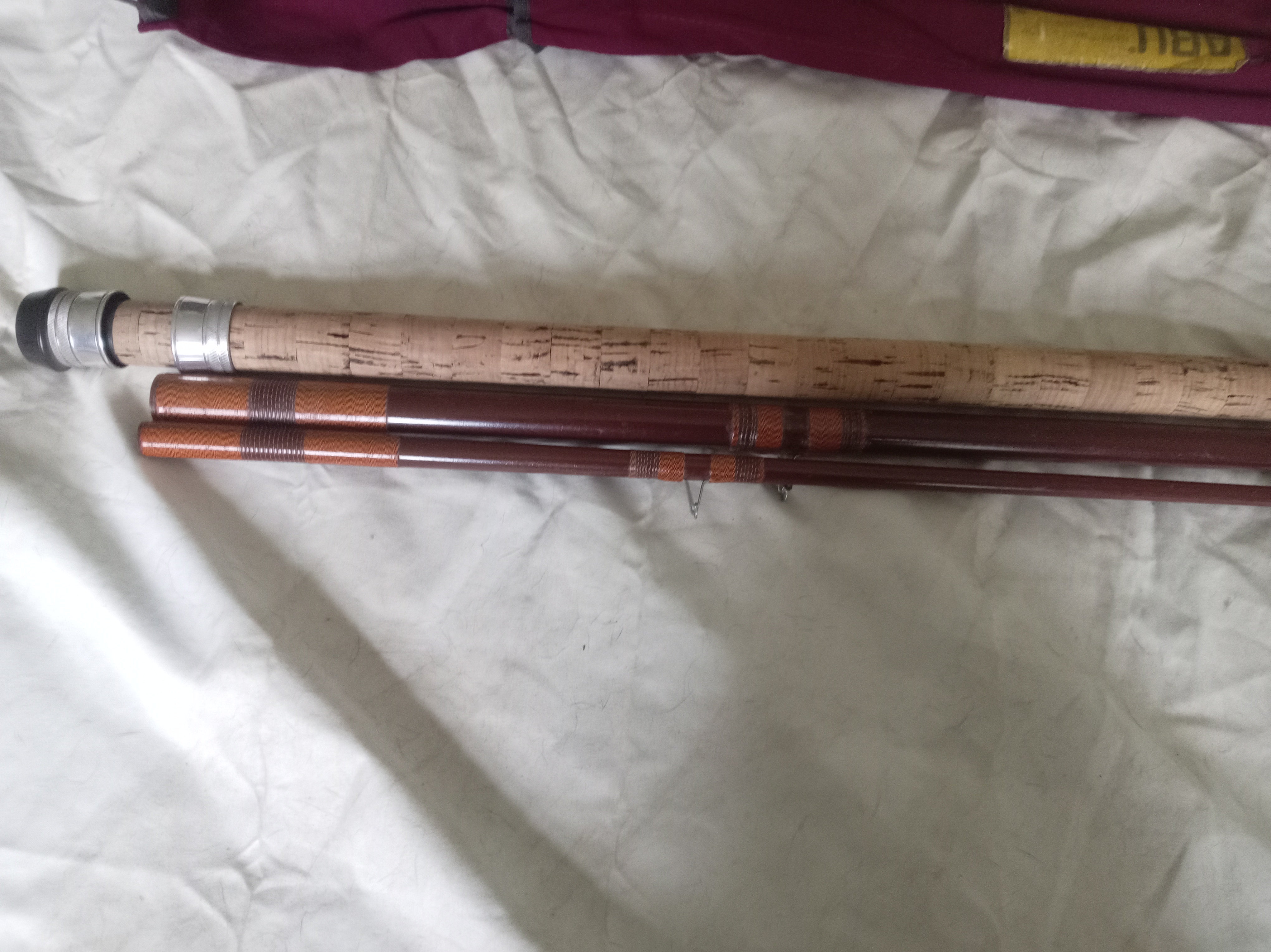 Vintage Abu Feralite Mark 6 Zoom All England Match Tip Rod 13ft Fibreglass + Bag