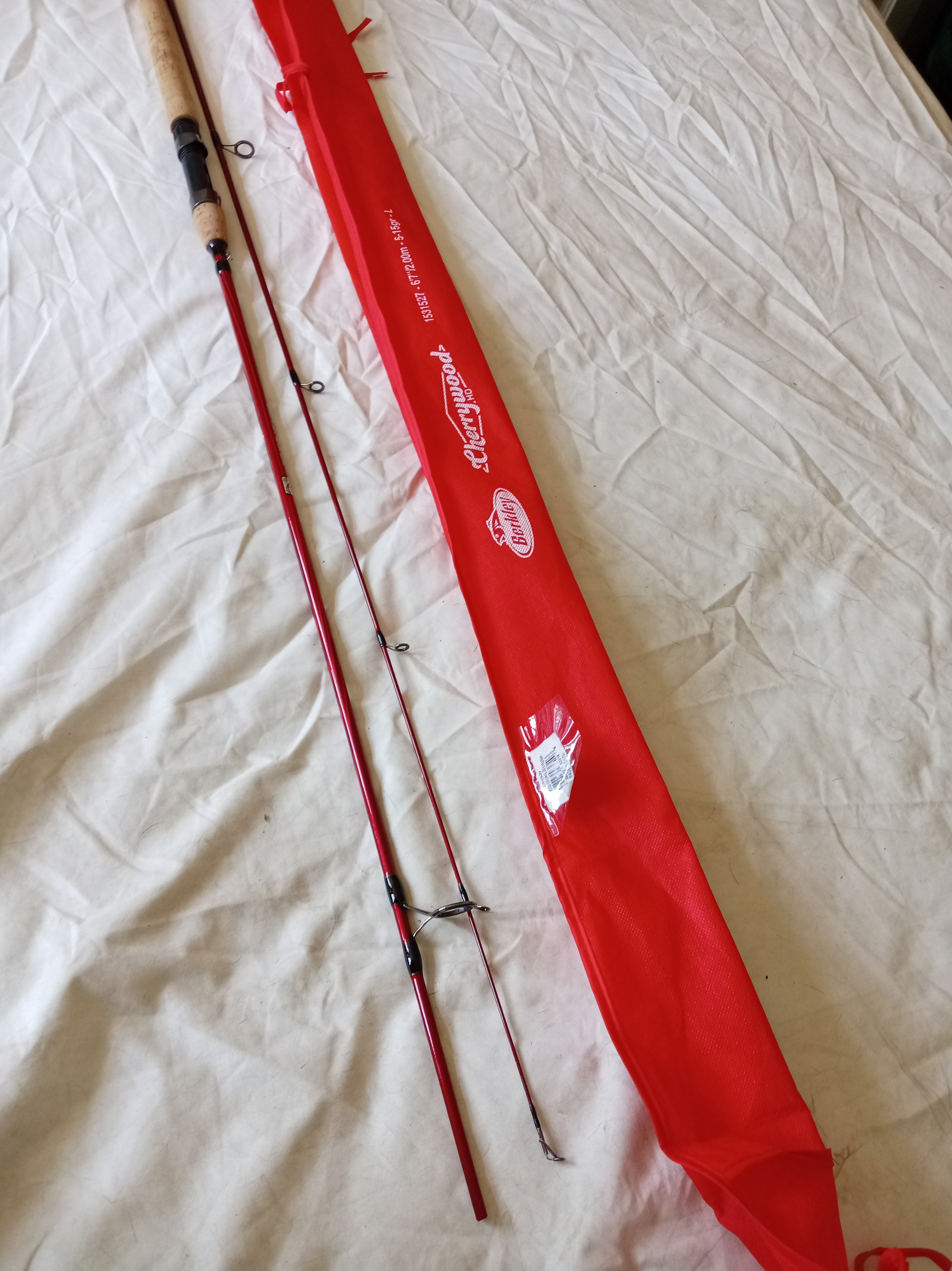 Berkley Cherrywood 6ft 7in Lure Rod 5-25g Spinning Rod Excellent Used Condition