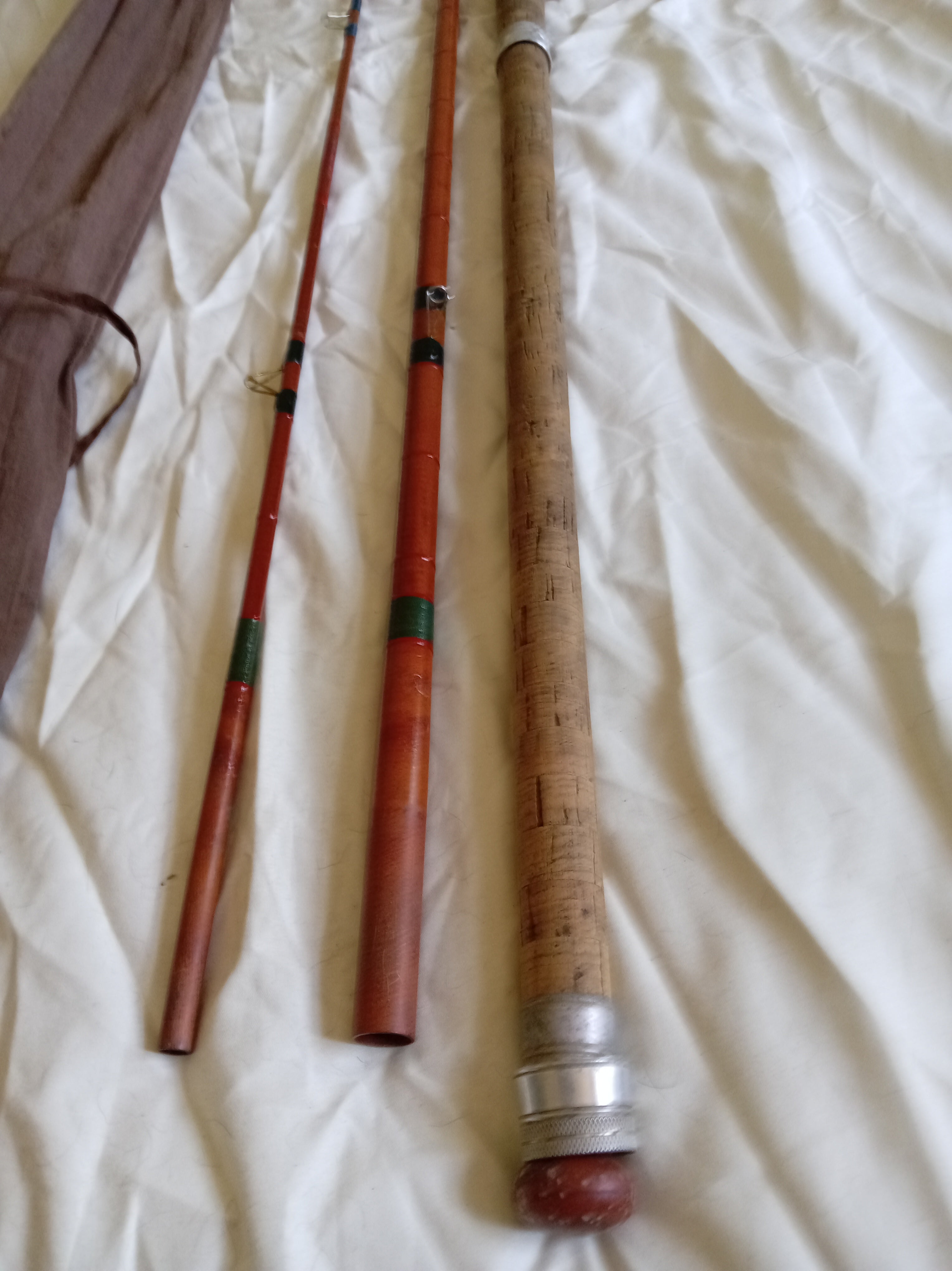 Vintage J Clayton Boston 13ft Fibreglass Fishing Rod Fenland Handbuilt Match Float