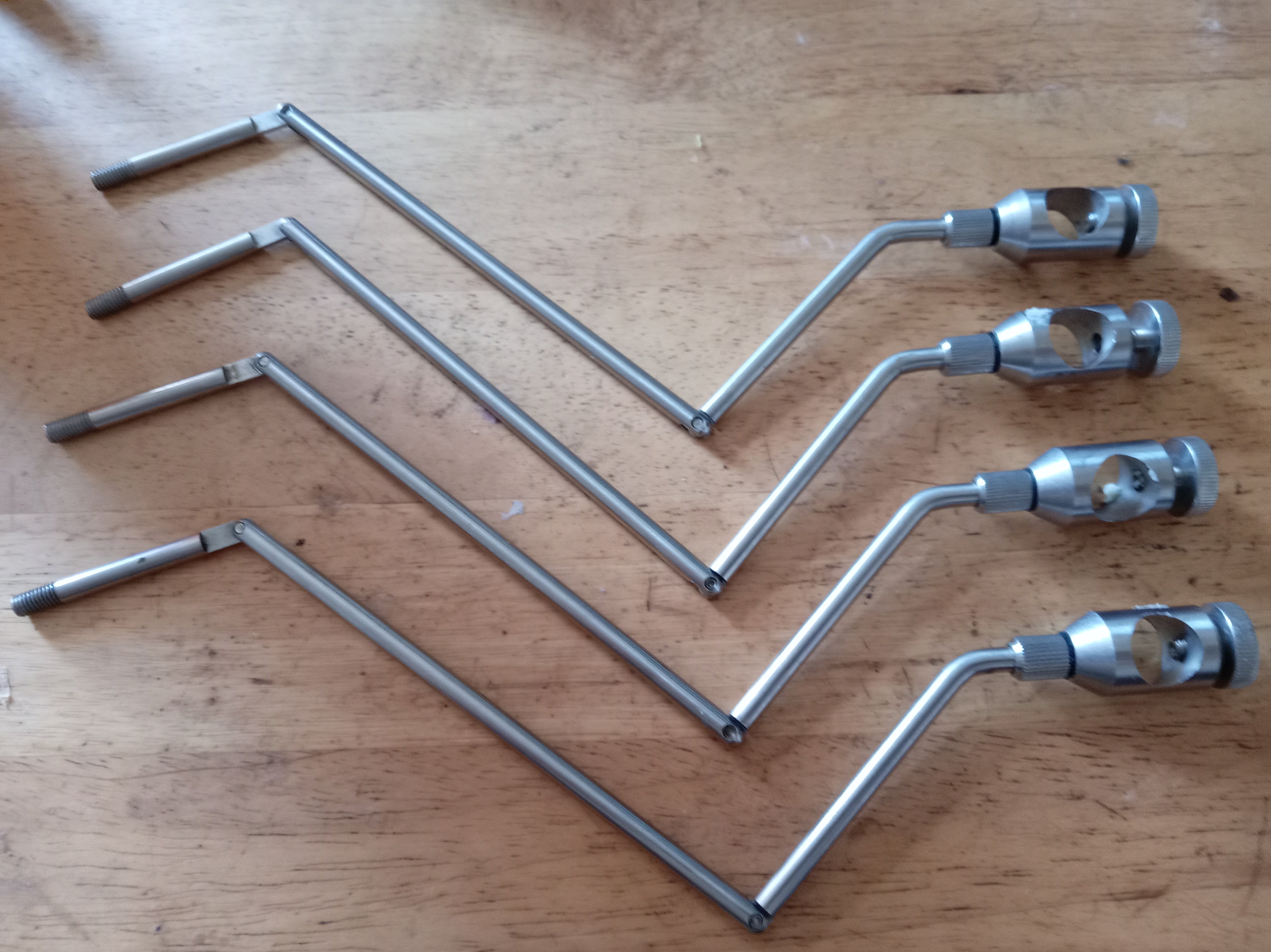 4x Stainless Steel Carp Hanger Bobbin Swing Arms Fit Solar Banksticks Indicator
