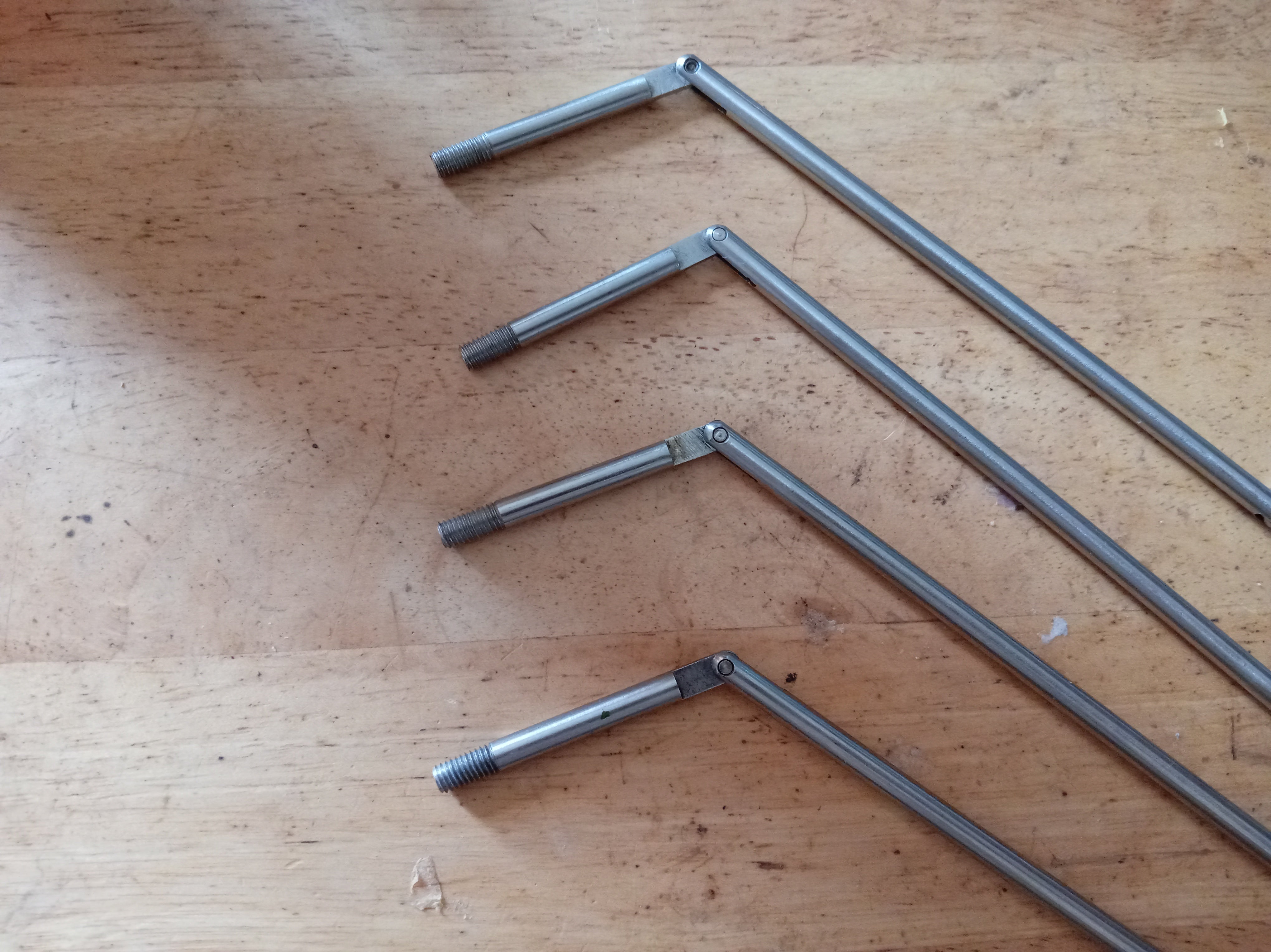 4x Stainless Steel Carp Hanger Bobbin Swing Arms Fit Solar Banksticks Indicator