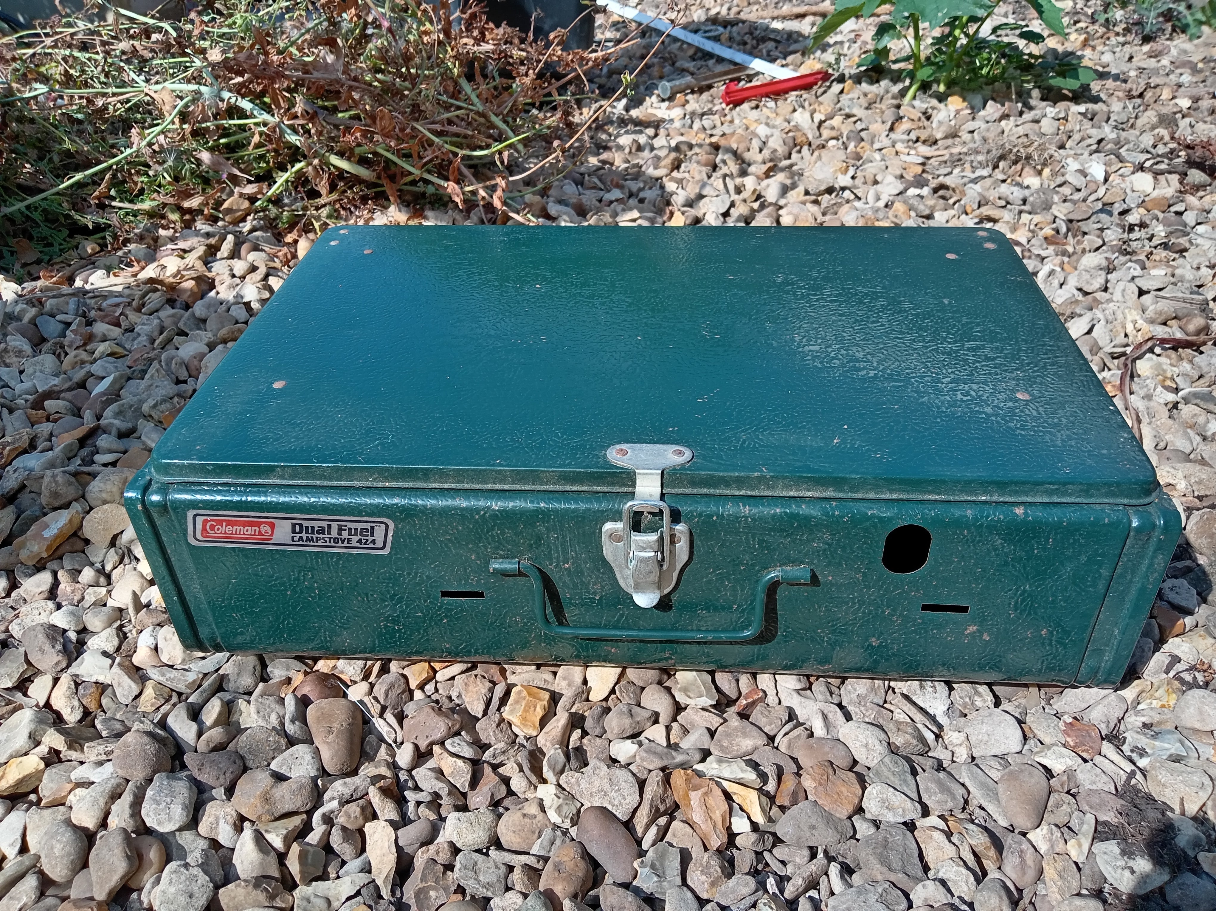 Coleman Dual Fuel 2 Burner Stove Old School Carp Fishing Camping Cooker
