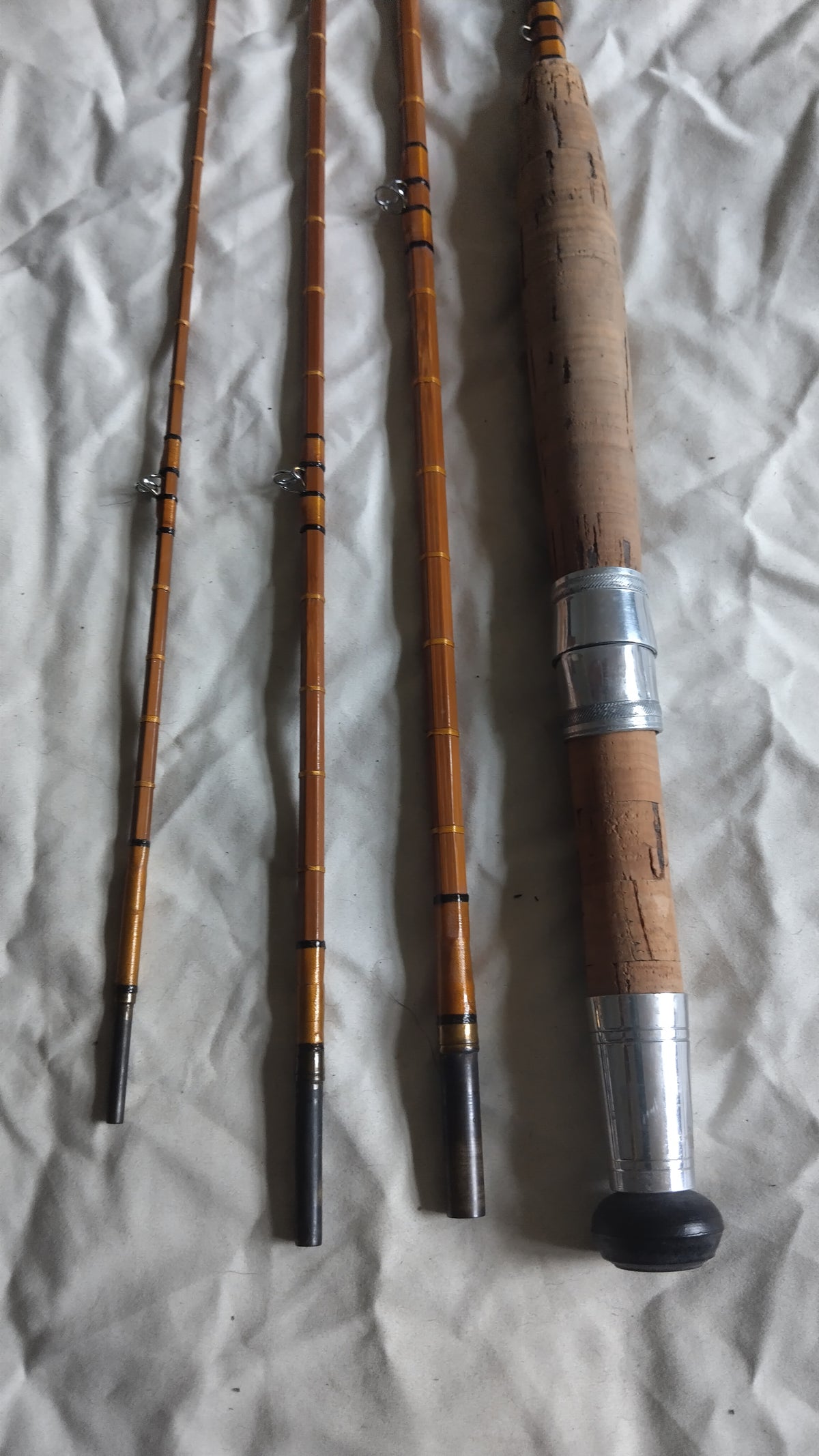 W Eyles Handbuilt 8ft Split Cane Fly Rod Vintage Traditional Cane Fly Fishing