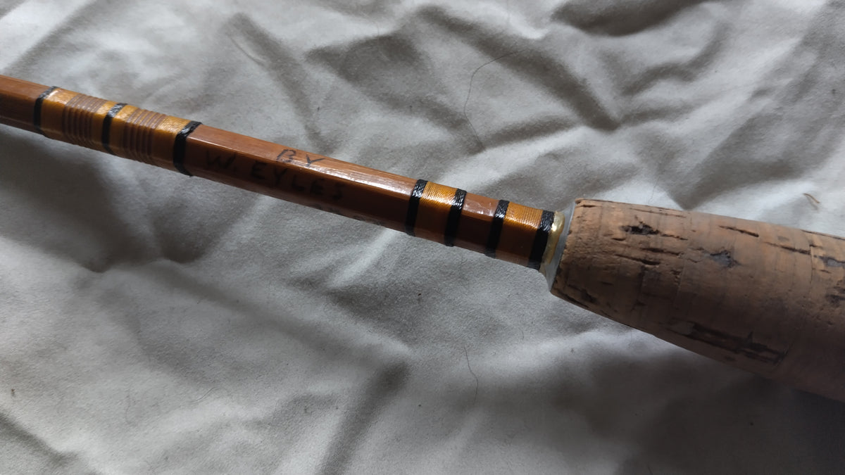 W Eyles Handbuilt 8ft Split Cane Fly Rod Vintage Traditional Cane Fly Fishing