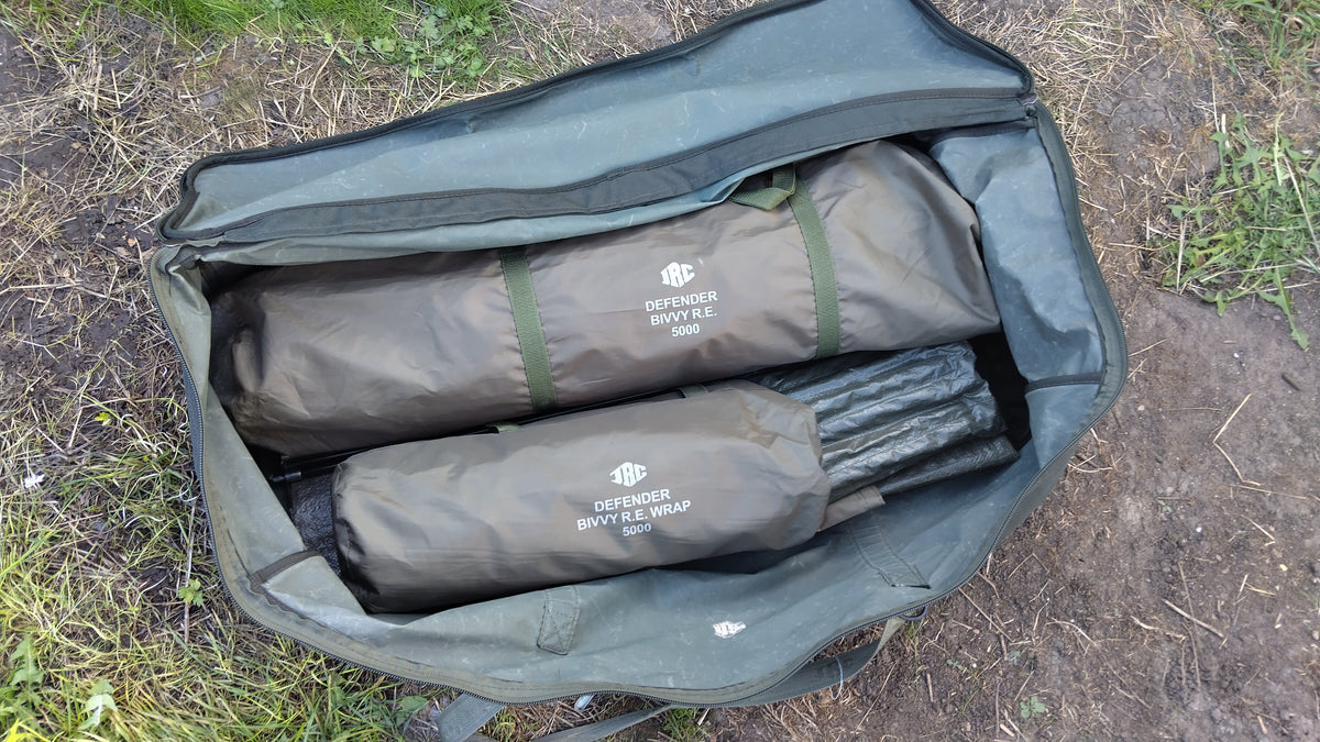 JRC Defender 2 Man Carp Fishing Bivvy + Overwrap Winter Skin & Large Bag
