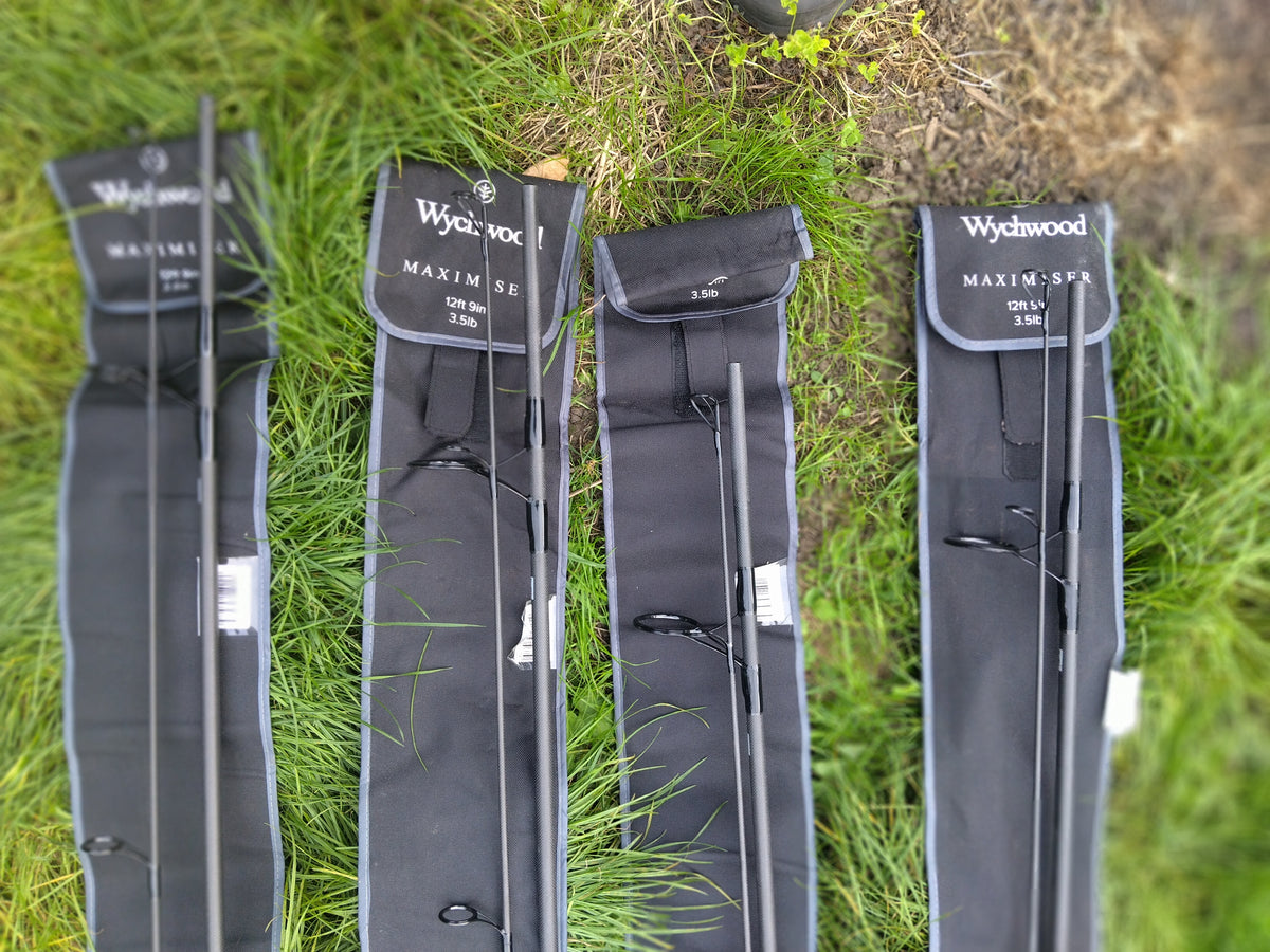 4 Wychwood Maximiser 12ft 9in 3.5lb TC Extreme Distance Carp Rods 50mm Rings