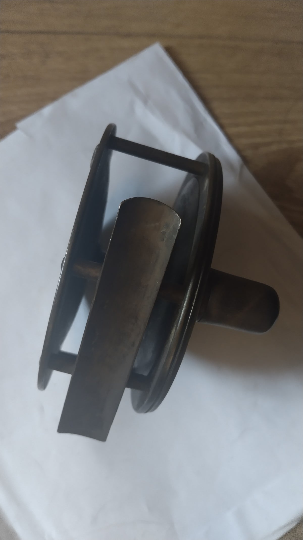 Antique W J Cummins Bishop Auckland 4" Brass Fishing Reel Centrepin