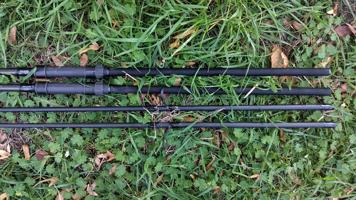 Pair Sonik Vader X 10ft 3lb TC Carp Fishing Rods with Original Bags