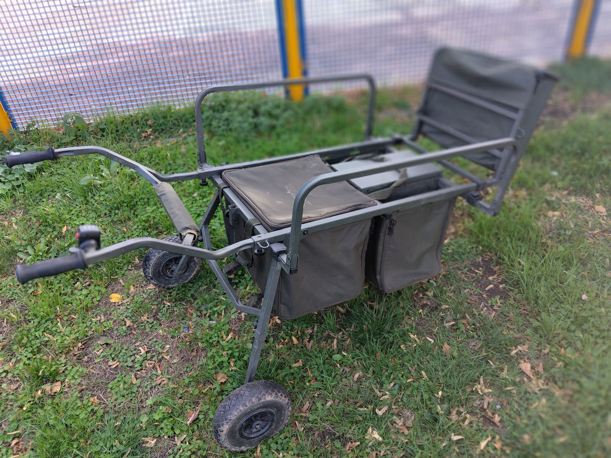 Nash Trax Evo Power Barrow - Inc All Bags + Rear Wheel Kit