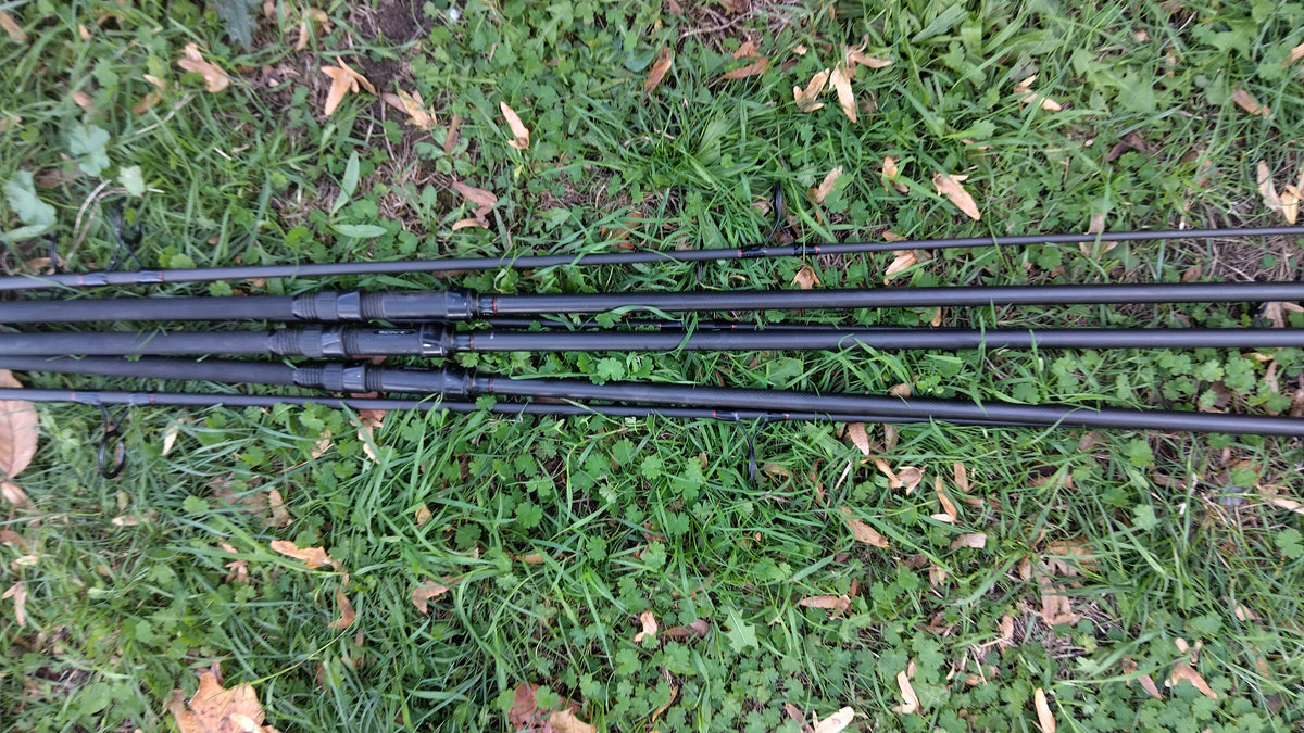 Sonik S4 Carp Rods 12ft 3.5lb Test Curve 50mm Guides – Set of 3, VGC