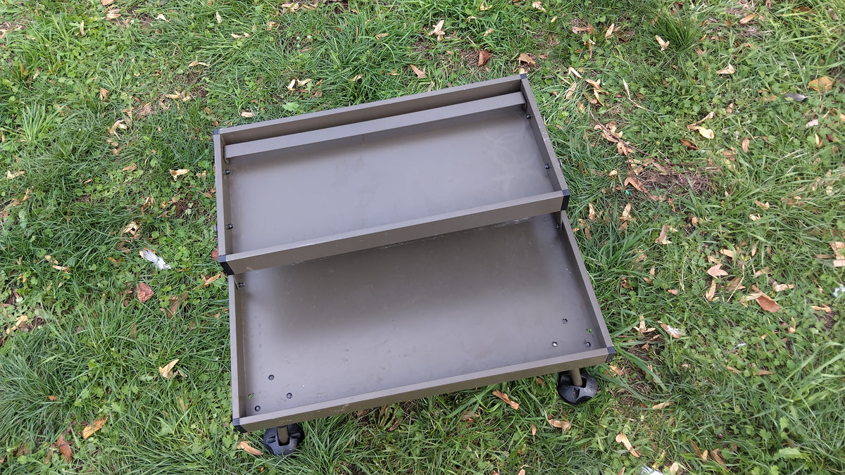 Avid Carp Double Decker Bivvy Table 2 Tier Adjustable Legs – Very Good Used