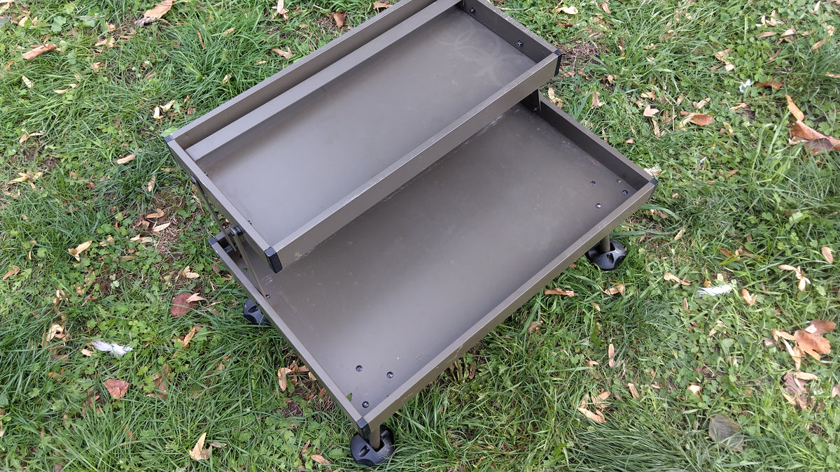 Avid Carp Double Decker Bivvy Table 2 Tier Adjustable Legs – Very Good Used