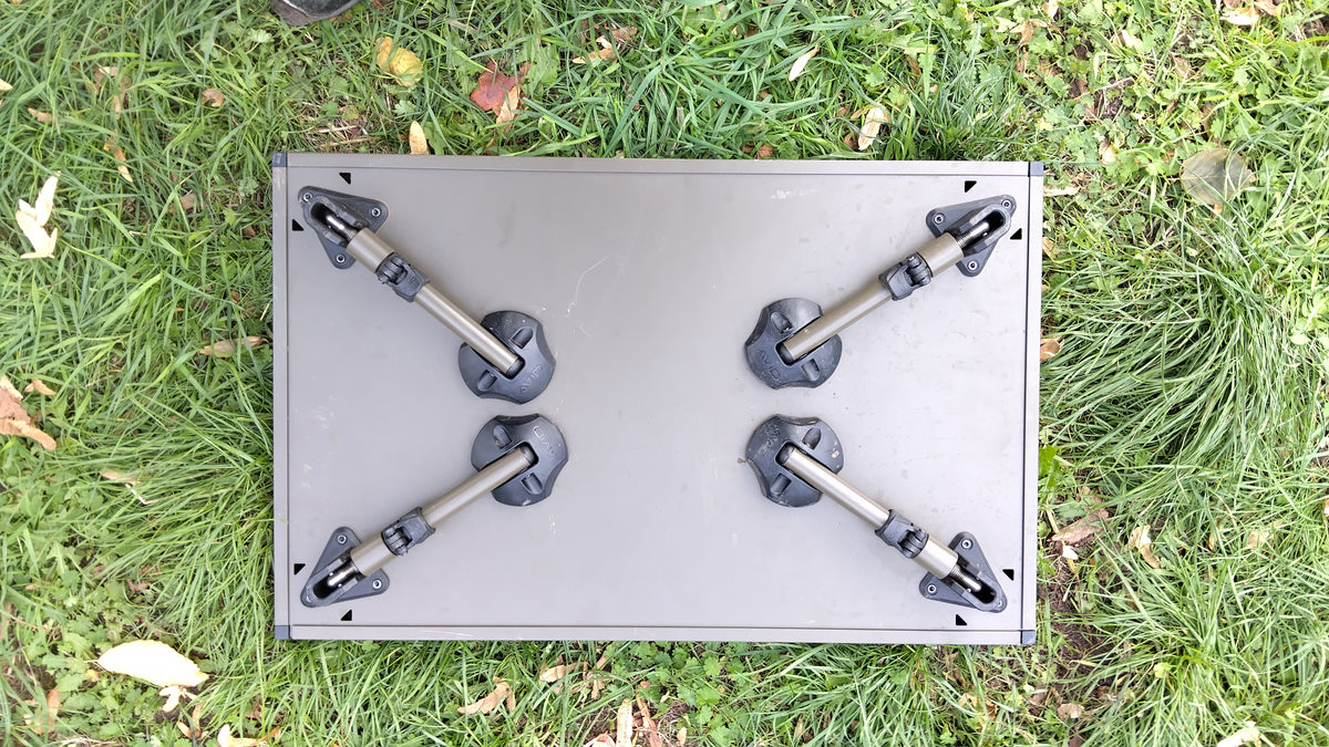 Avid Carp Double Decker Bivvy Table 2 Tier Adjustable Legs – Very Good Used