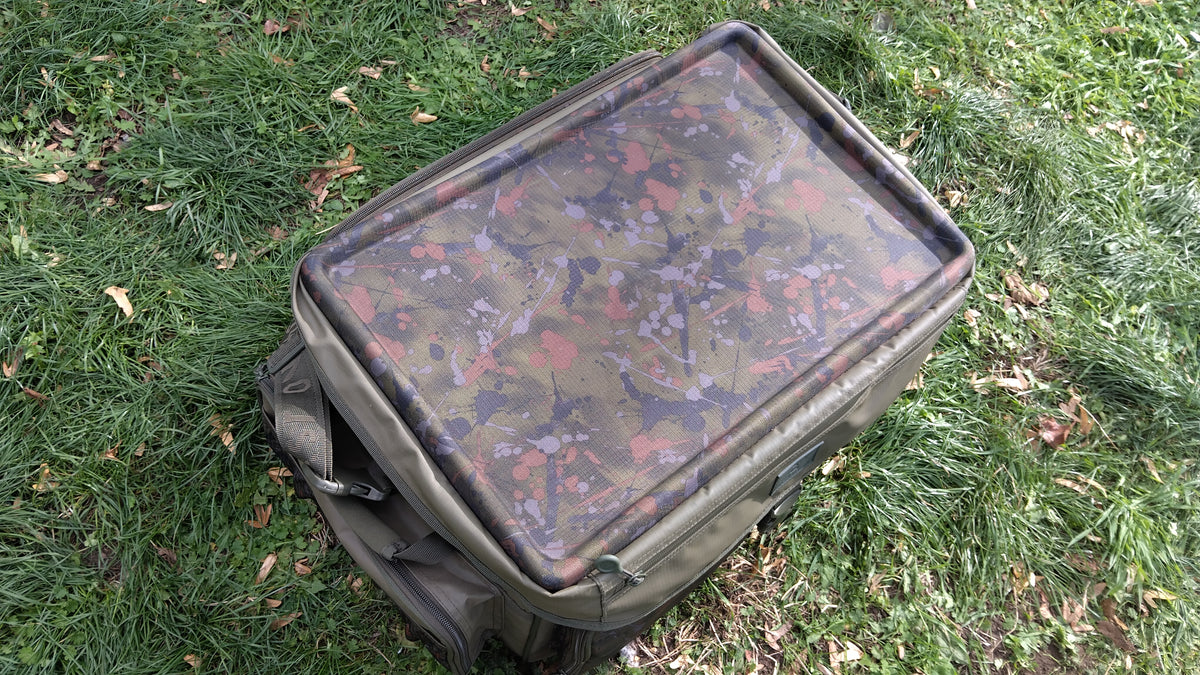 OMC Heist XL Carryall Carp Fishing Tackle Bag 70L+ Splash Camo Lightly Used